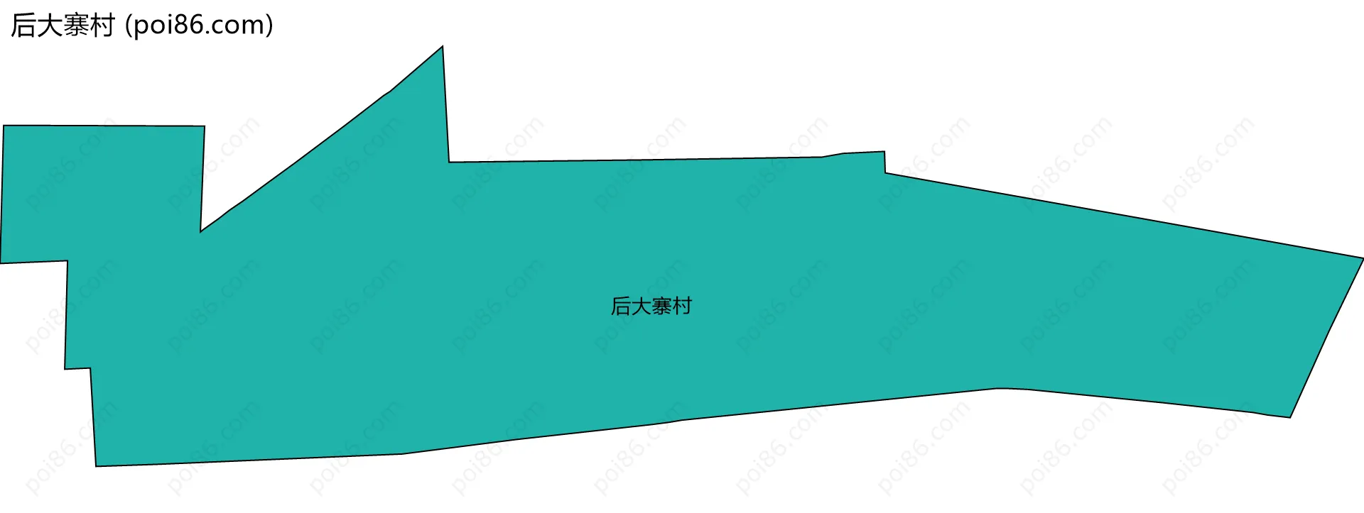 后大寨村边界地图