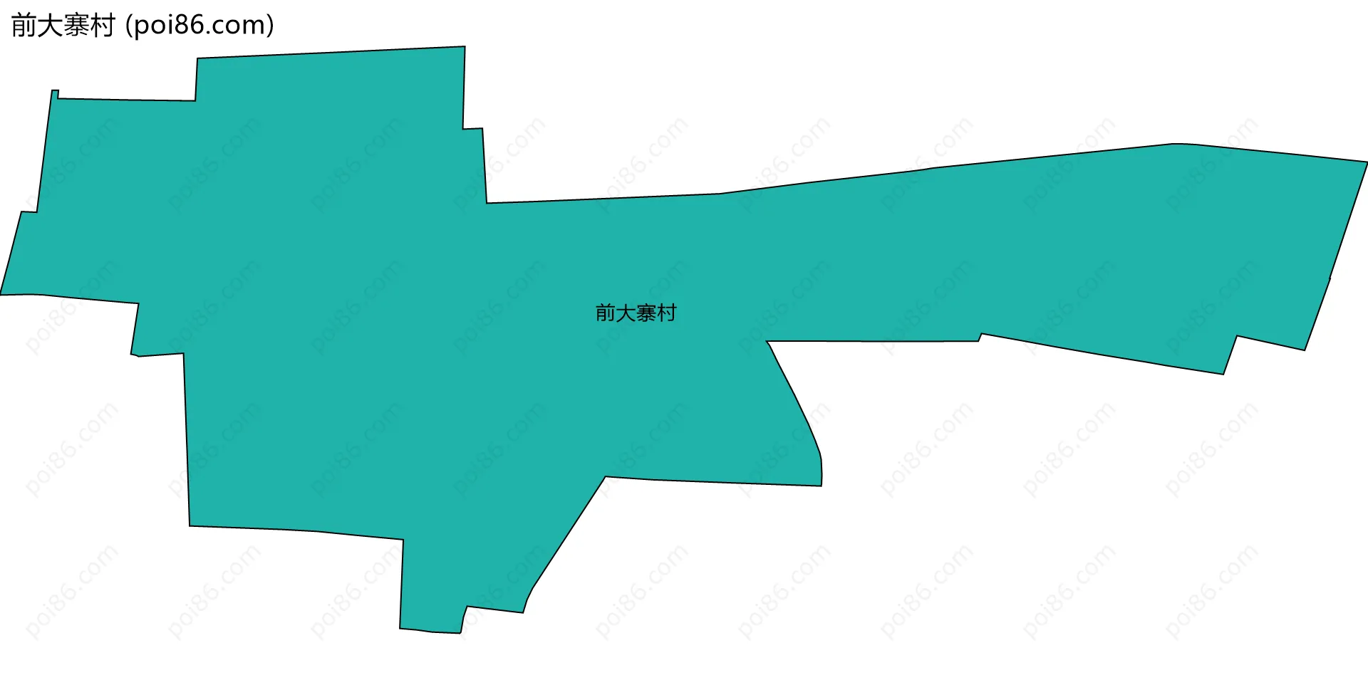 前大寨村边界地图