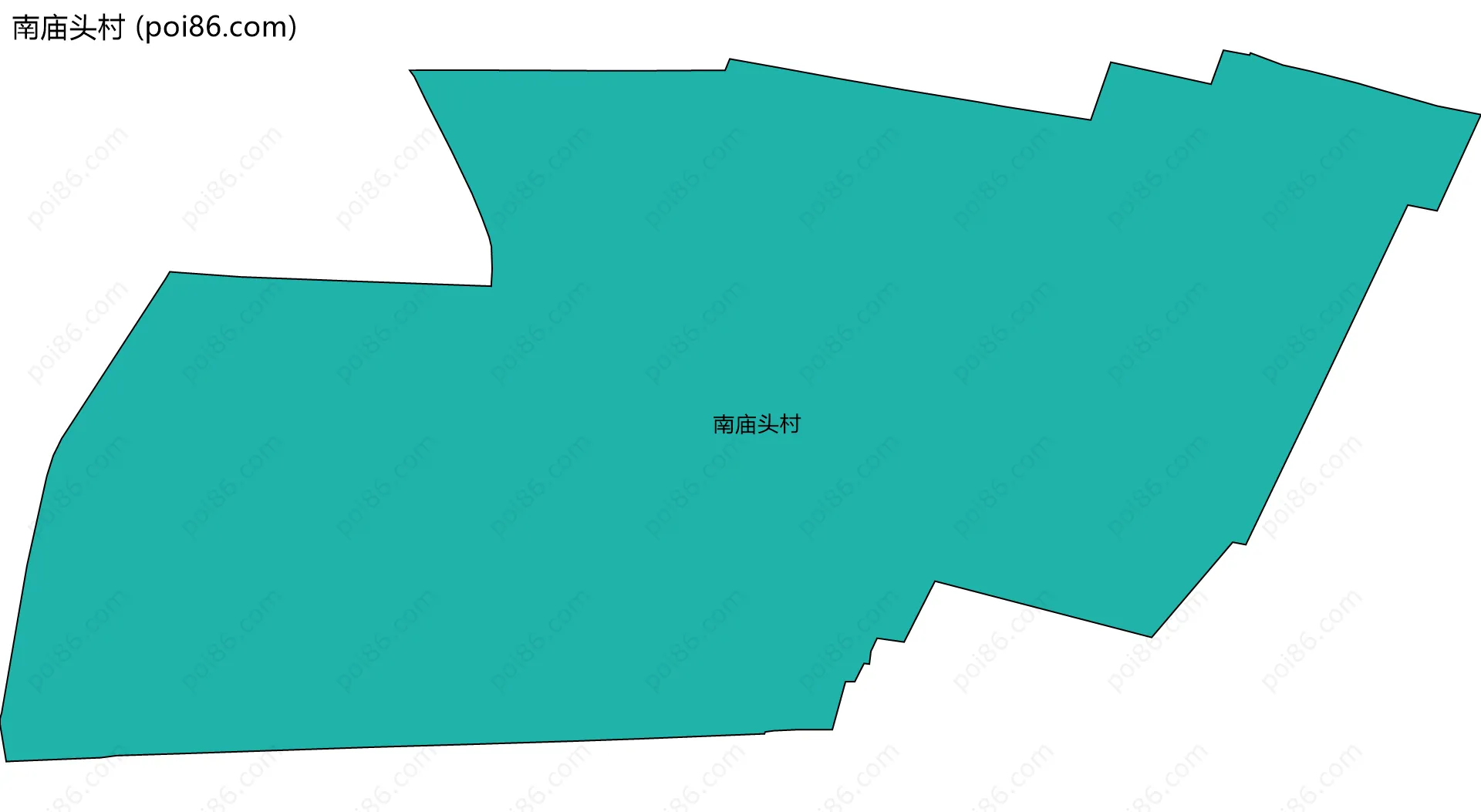 南庙头村边界地图