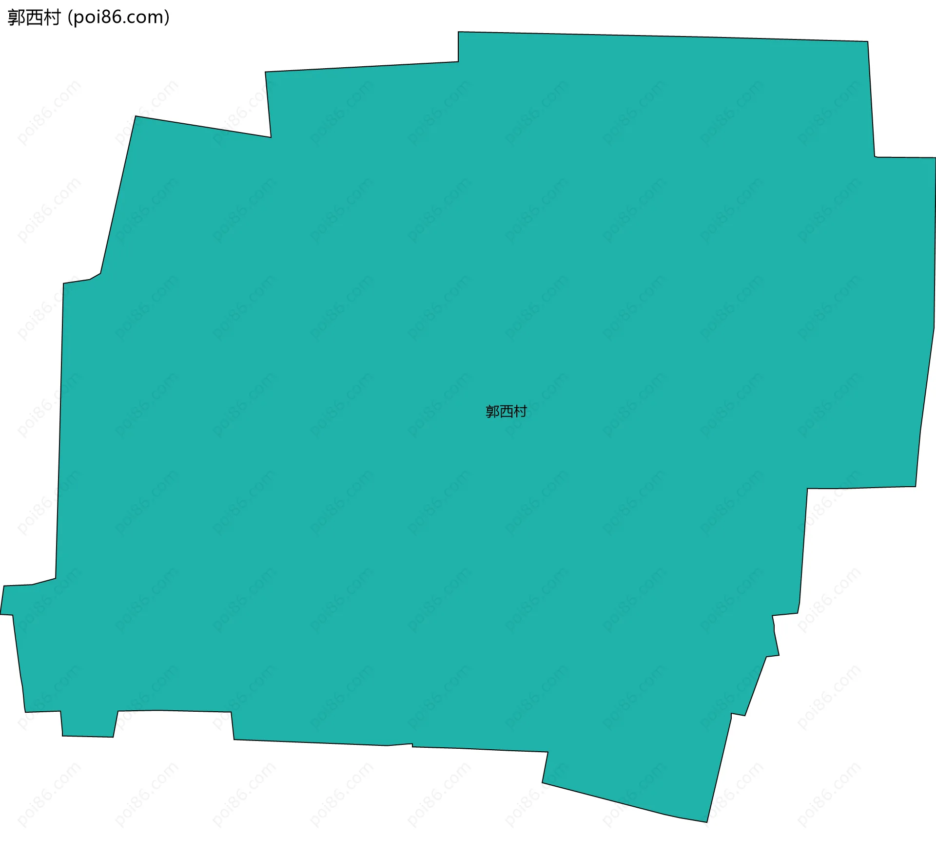 郭西村边界地图