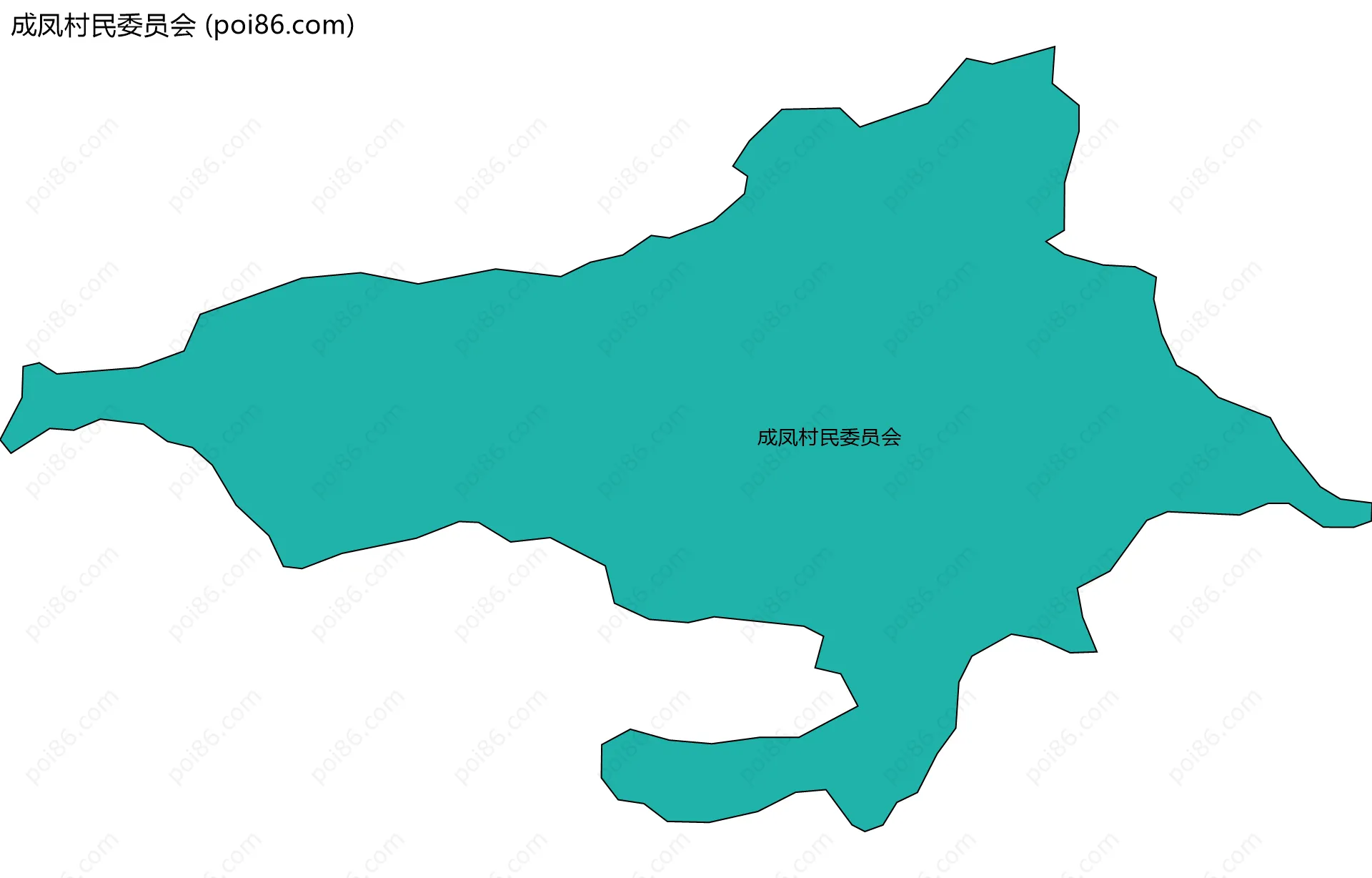 成凤村民委员会边界地图
