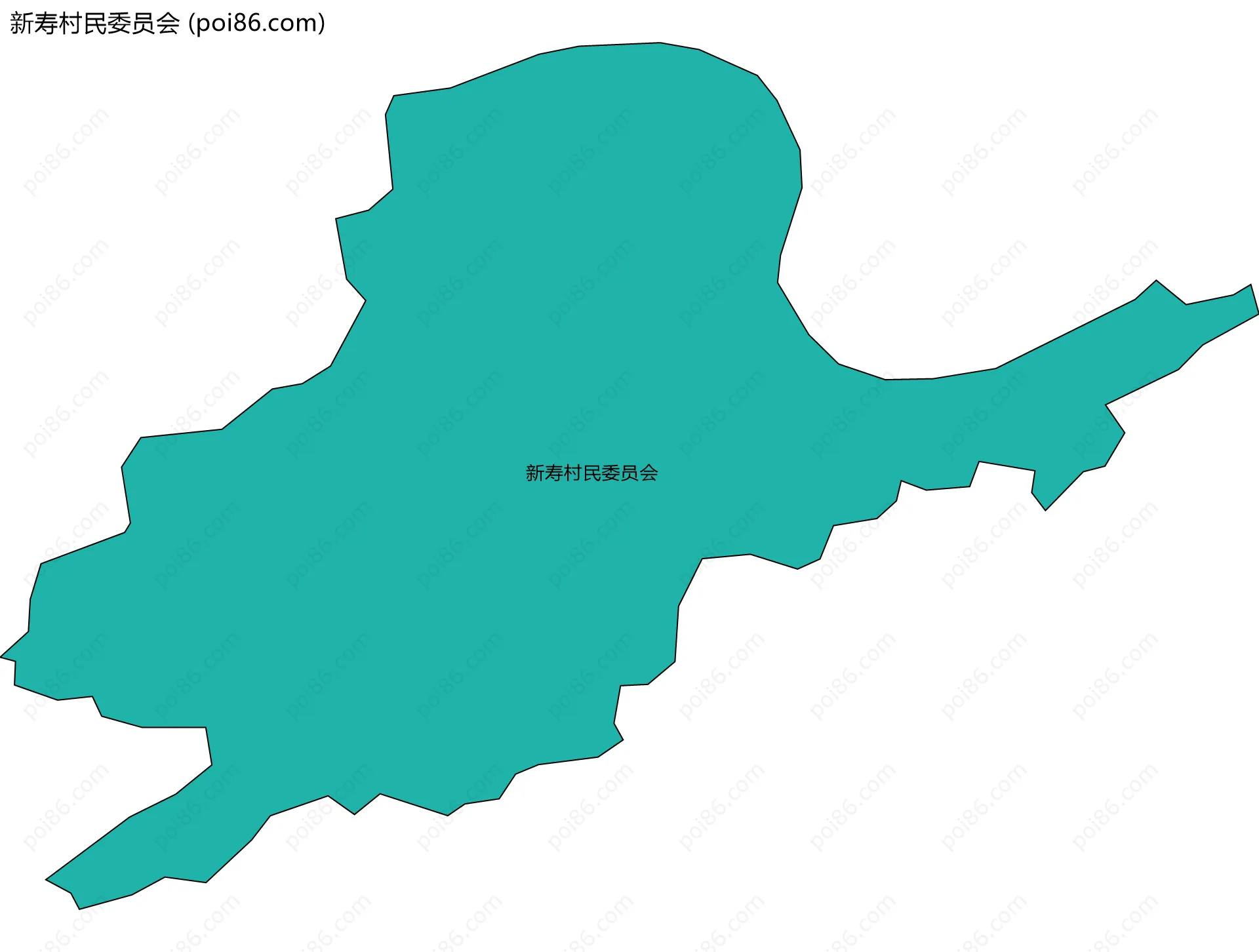 新寿村民委员会边界地图