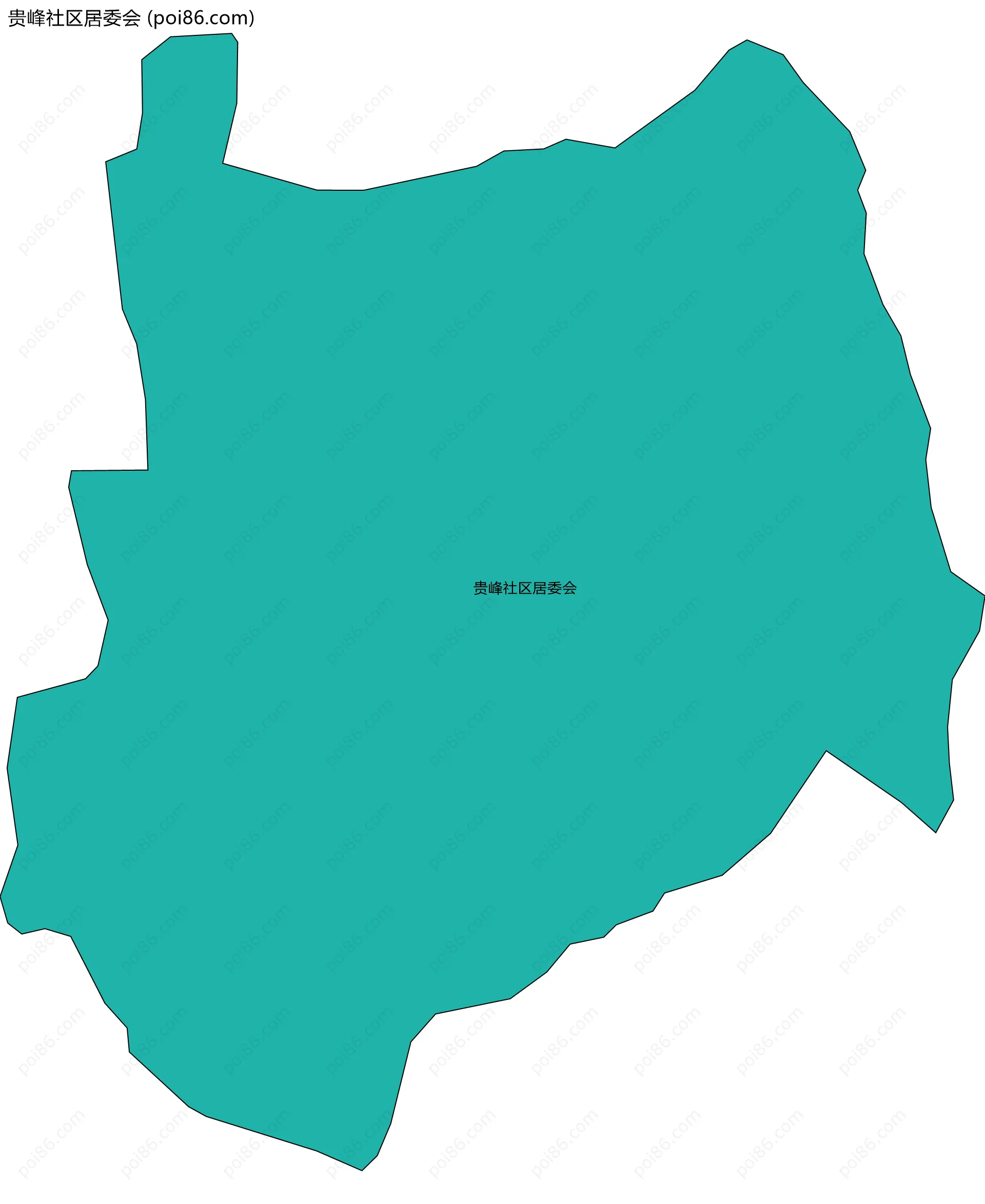 贵峰社区居委会边界地图