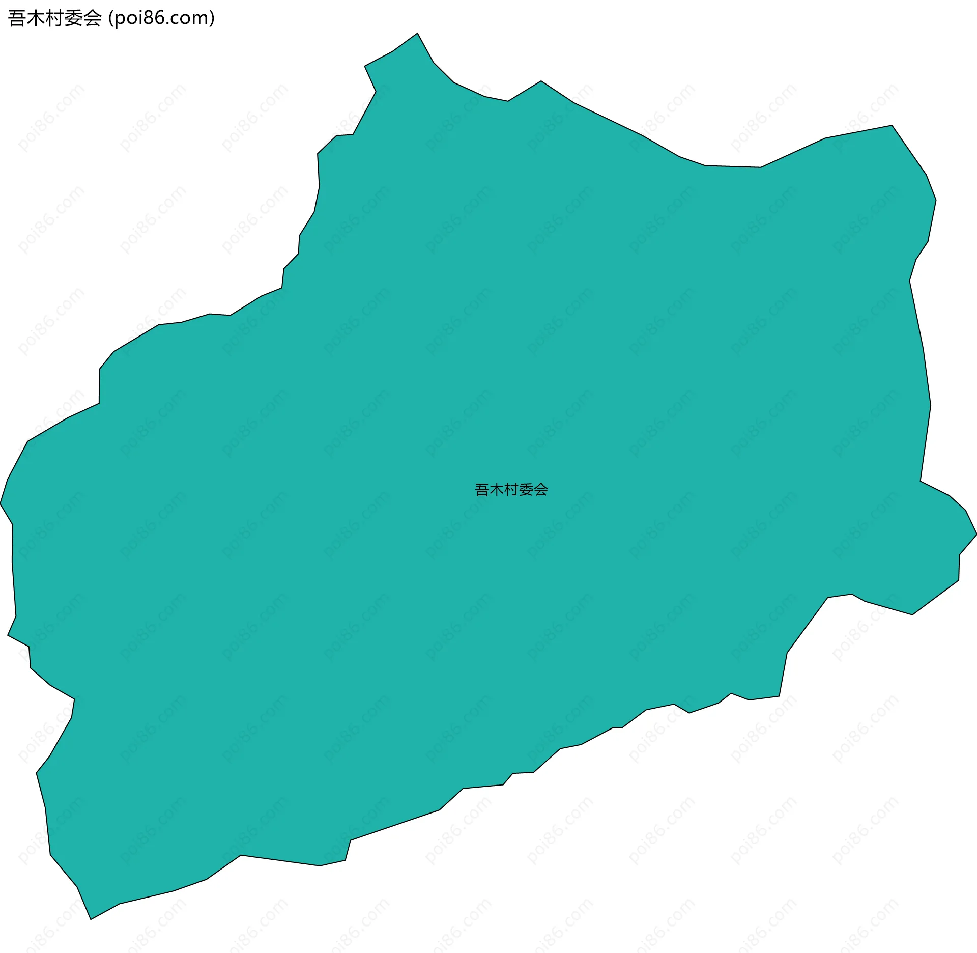 吾木村委会边界地图