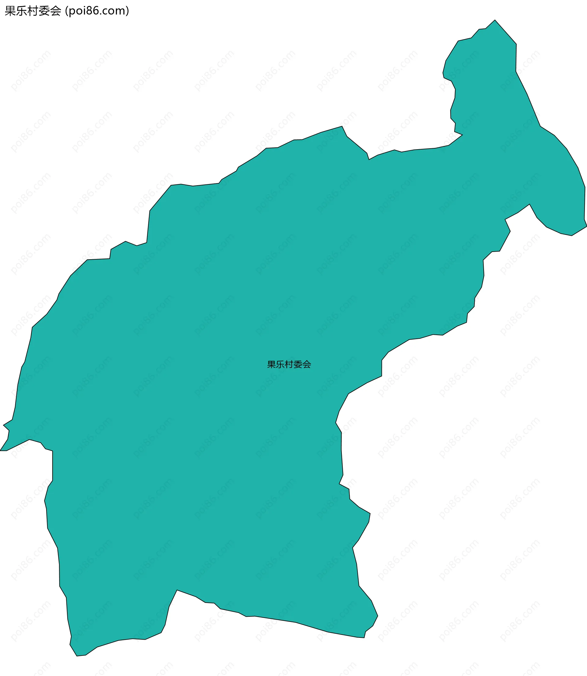 果乐村委会边界地图