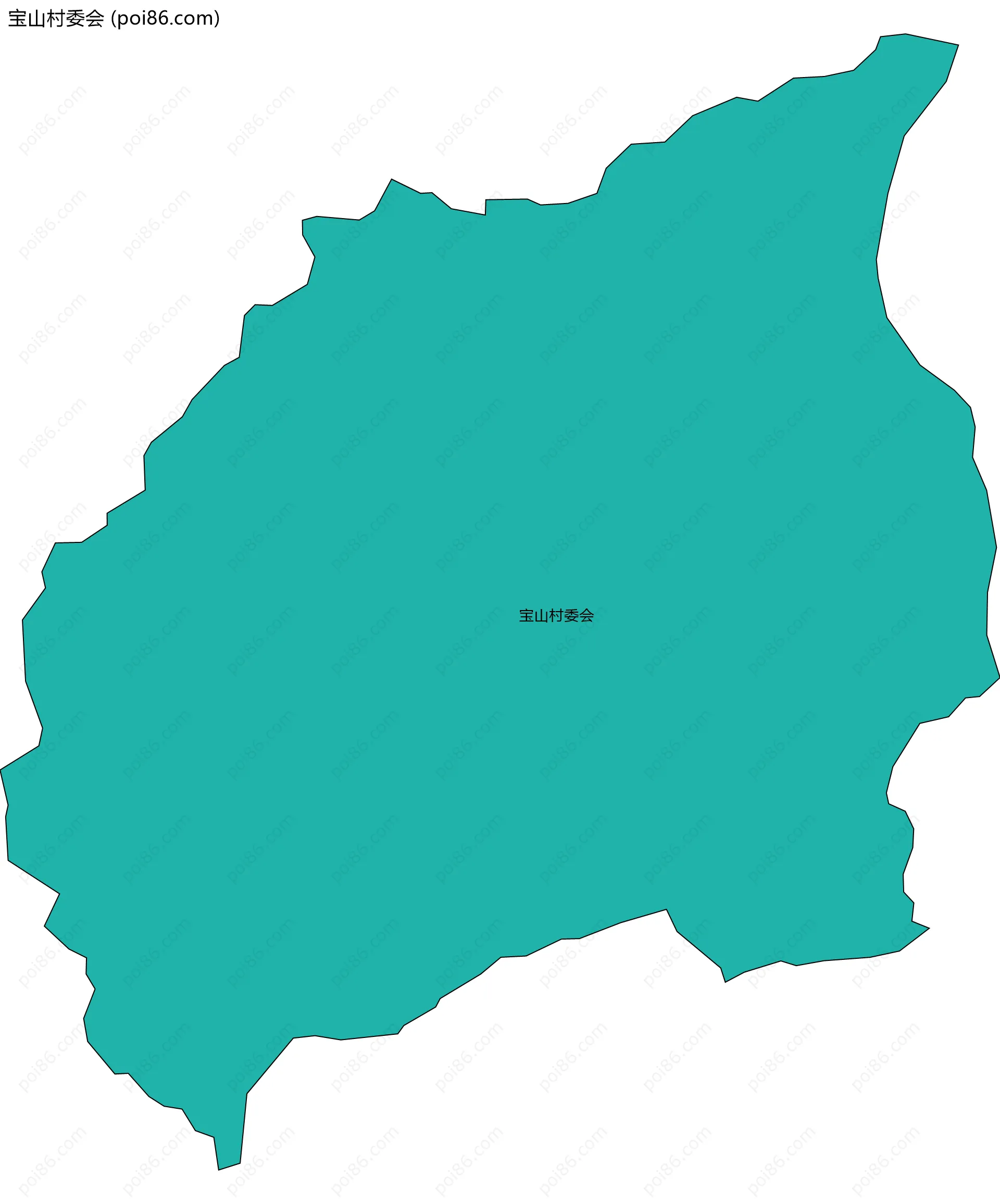 宝山村委会边界地图