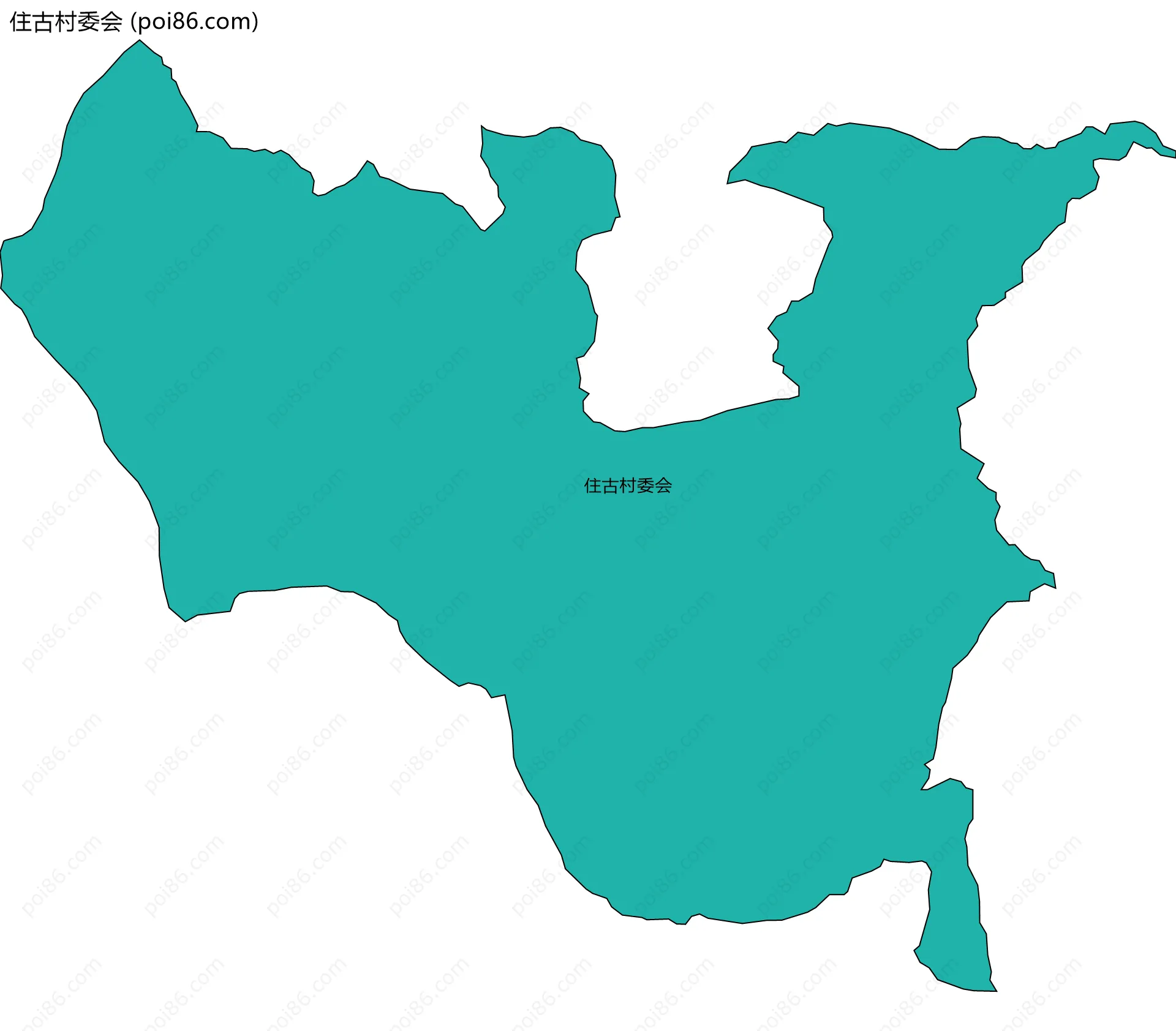 住古村委会边界地图