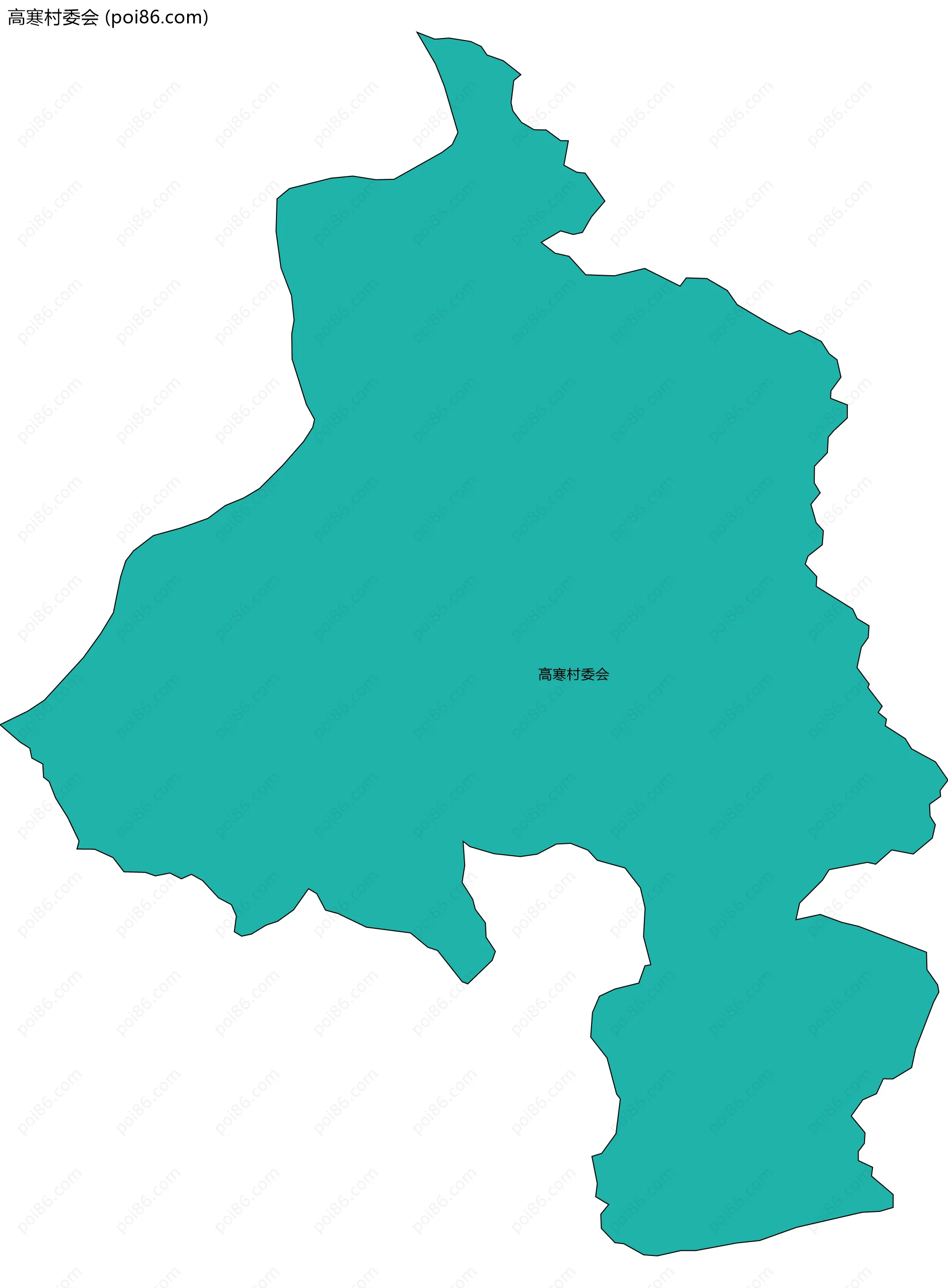 高寒村委会边界地图