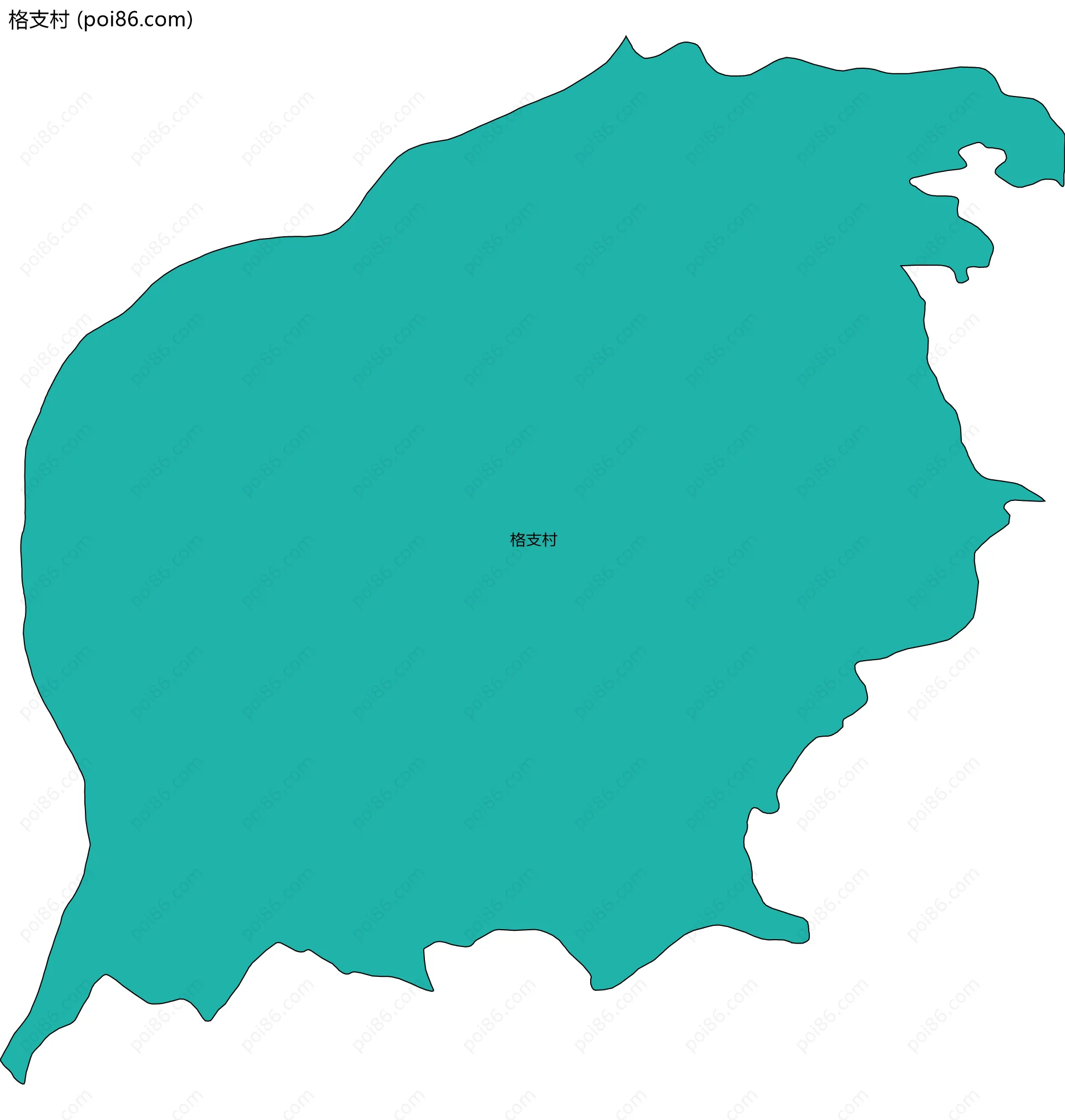 格支村边界地图