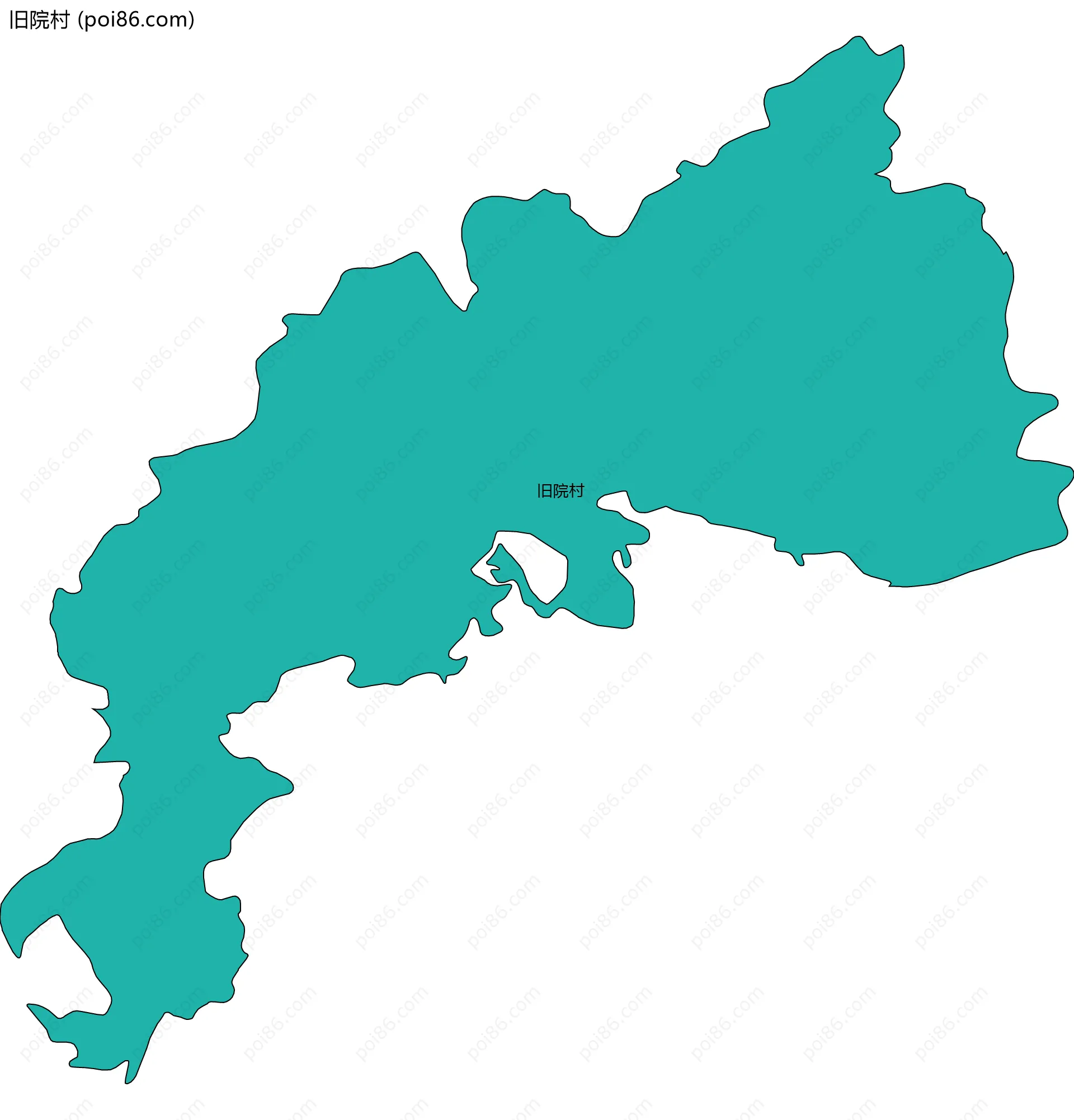 旧院村边界地图