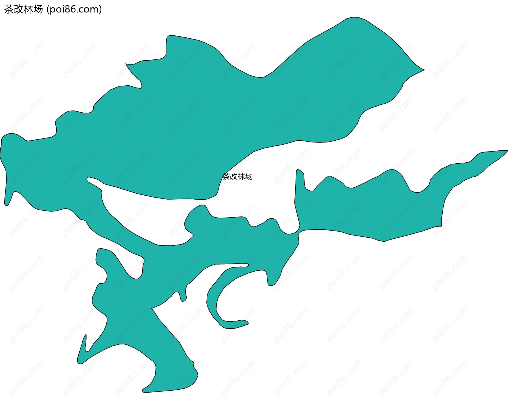 茶改林场边界地图