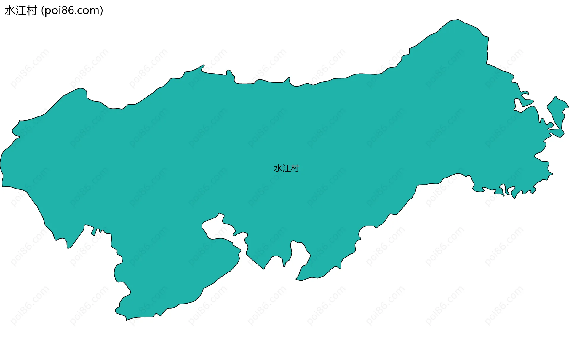 水江村边界地图