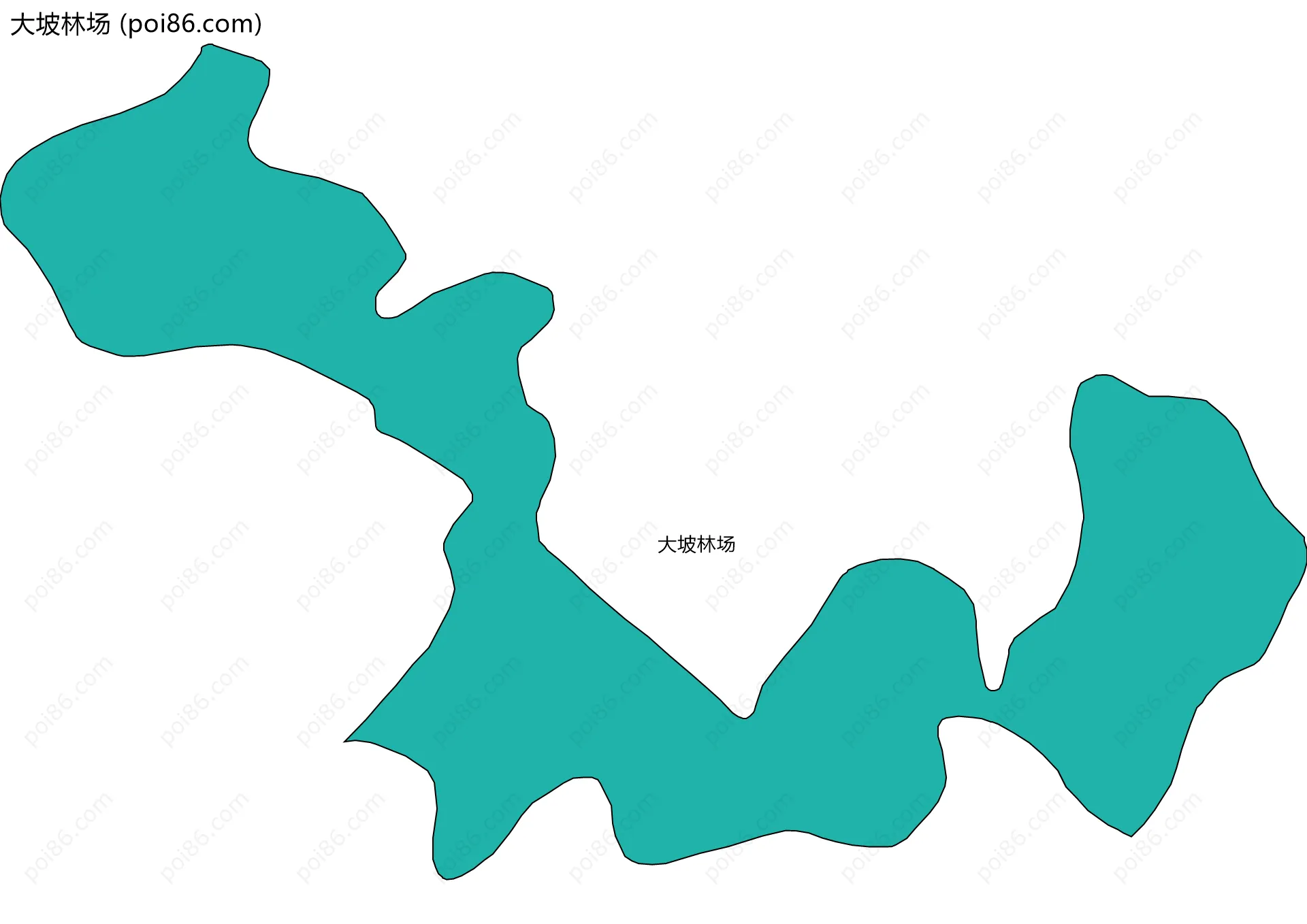 大坡林场边界地图