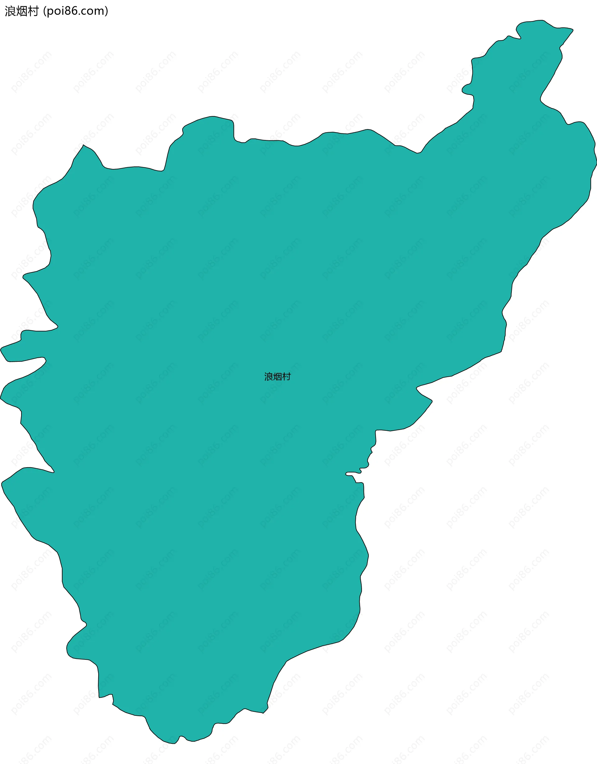 浪烟村边界地图