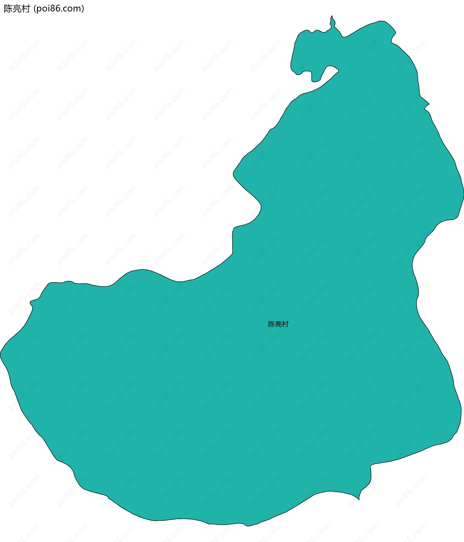 陈亮村边界地图