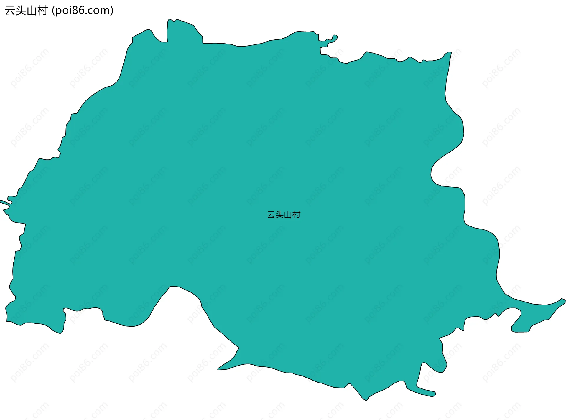 云头山村边界地图