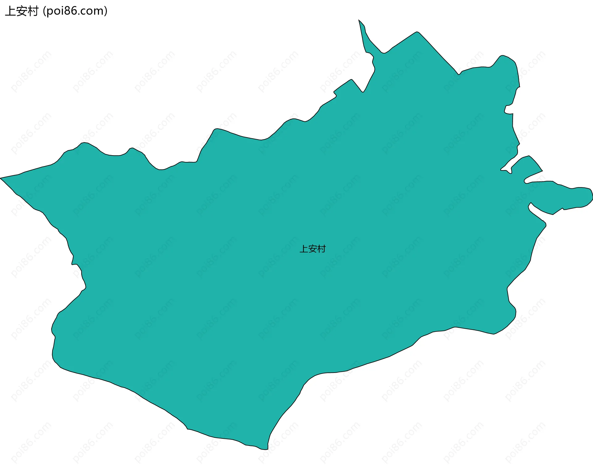 上安村边界地图