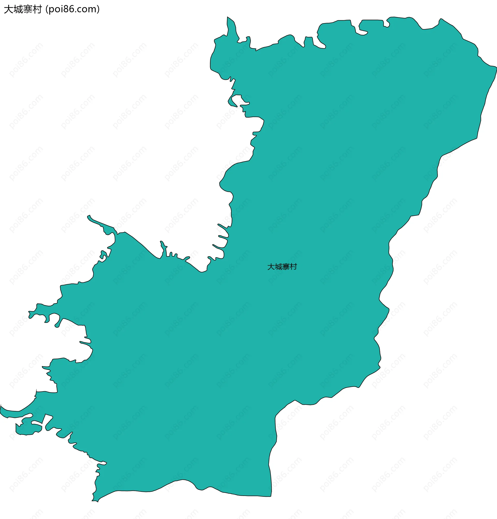 大城寨村边界地图