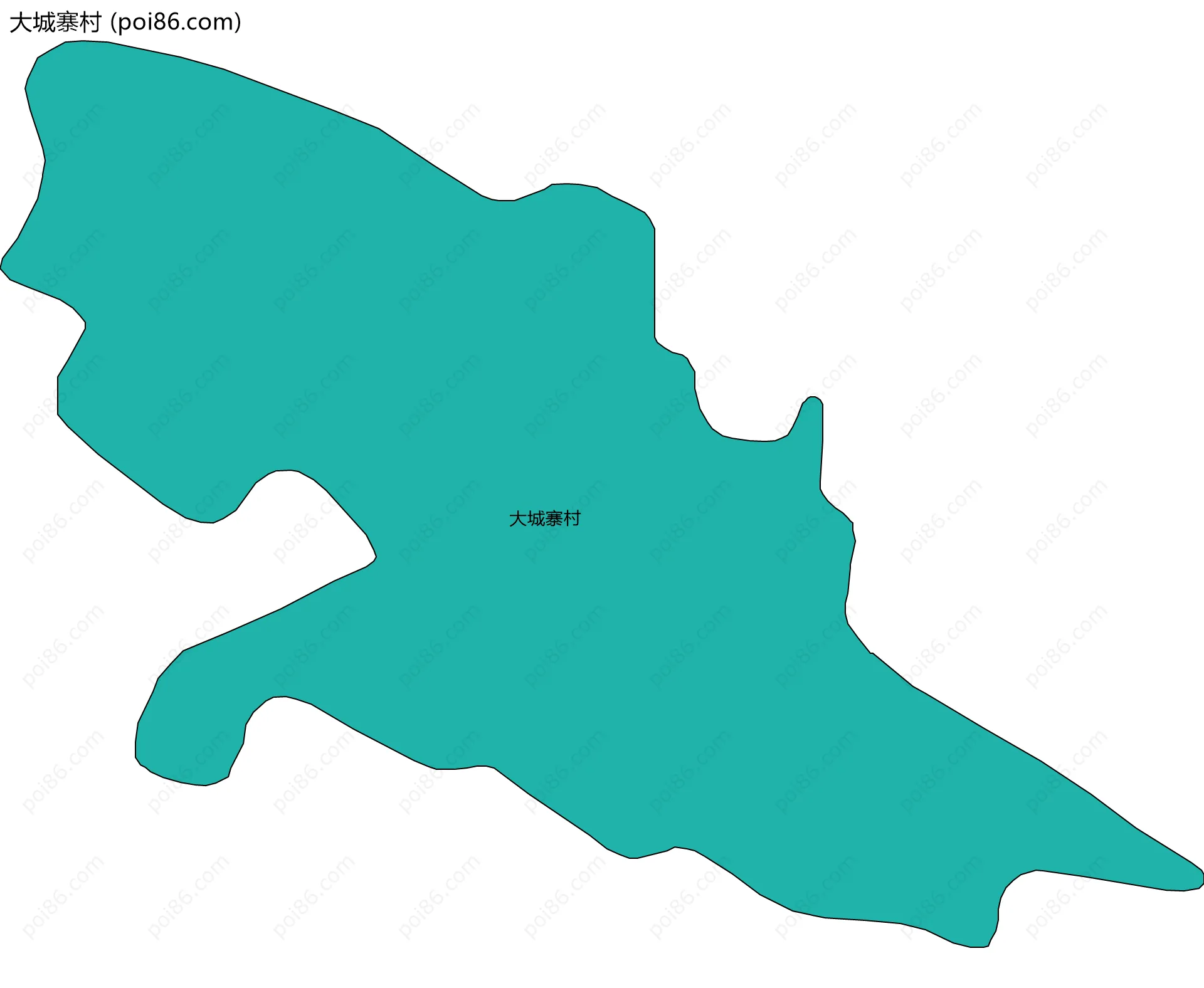 大城寨村边界地图
