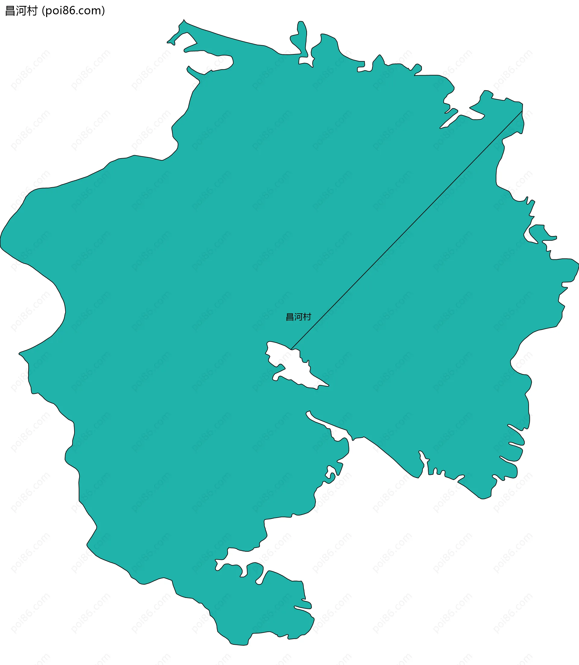 昌河村边界地图