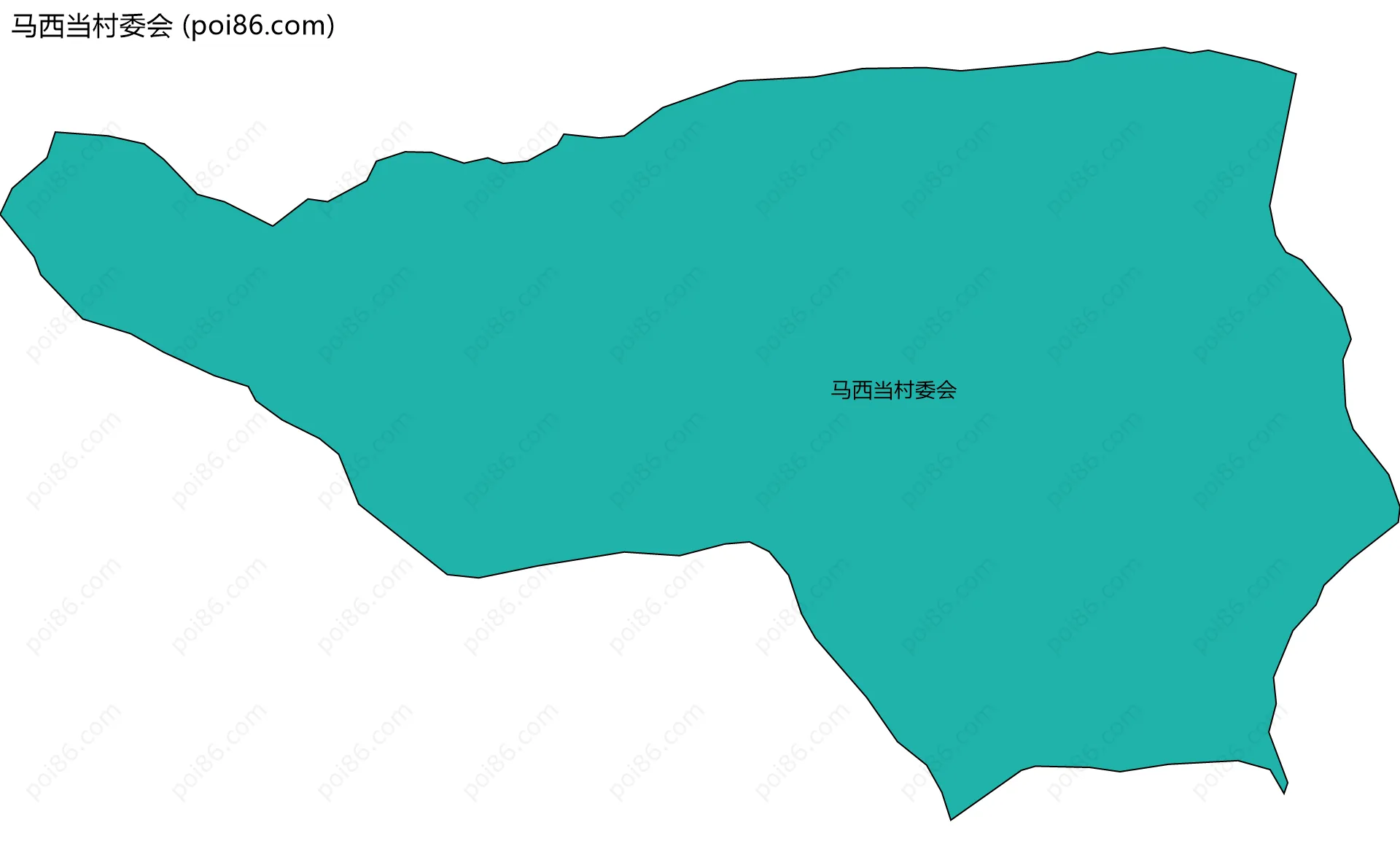 马西当村委会边界地图