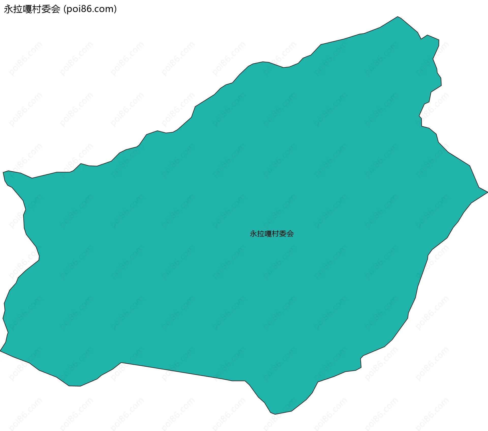 永拉嘎村委会边界地图