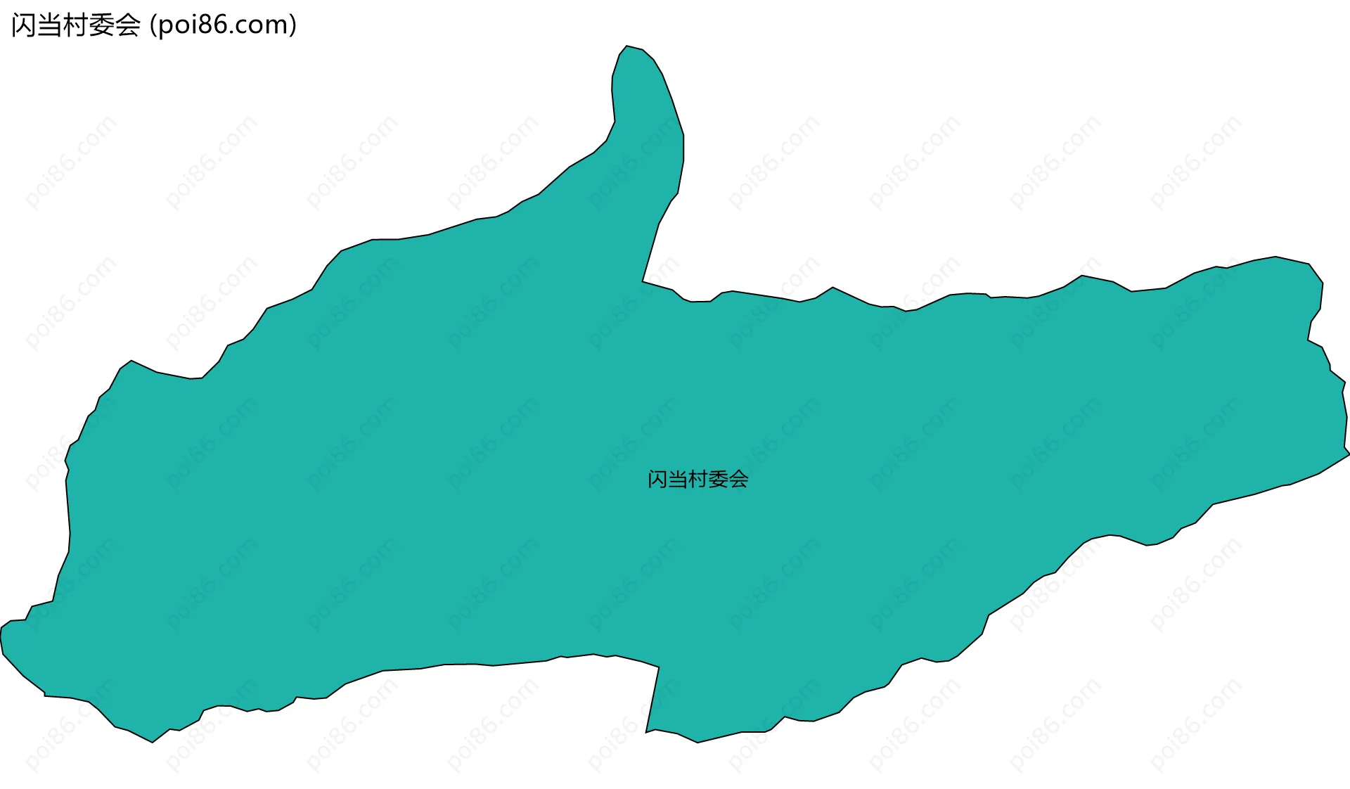 闪当村委会边界地图