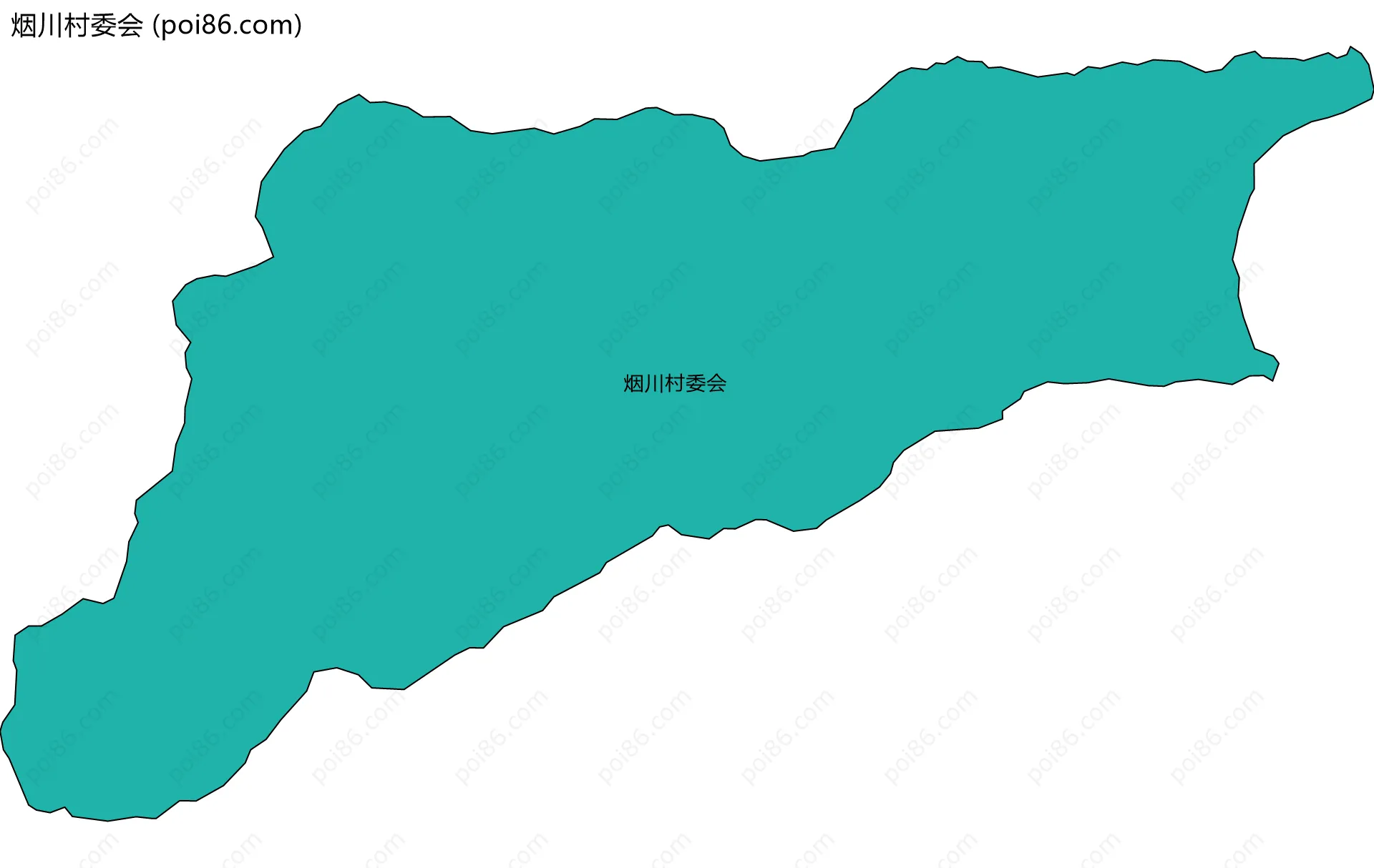 烟川村委会边界地图