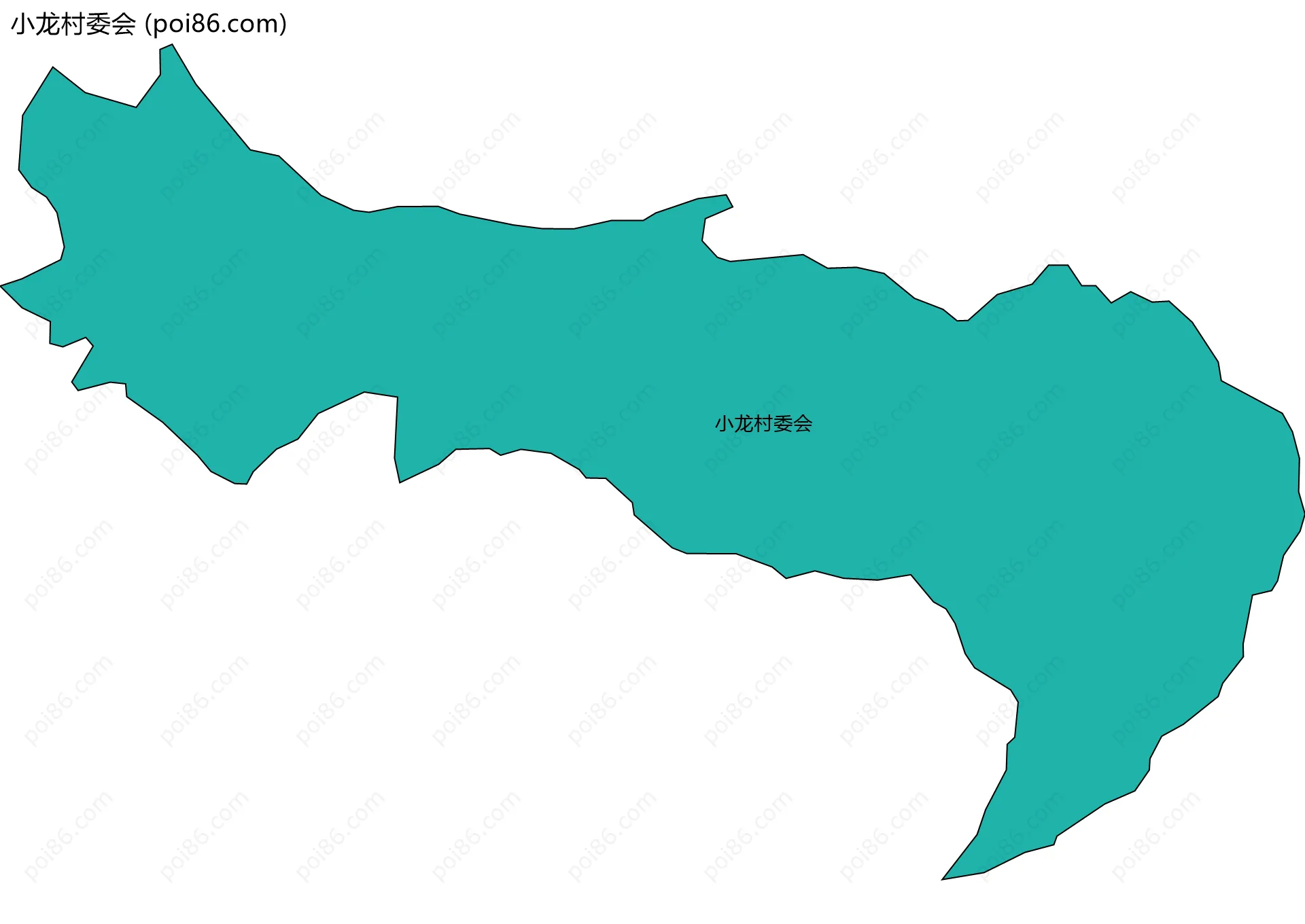 小龙村委会边界地图