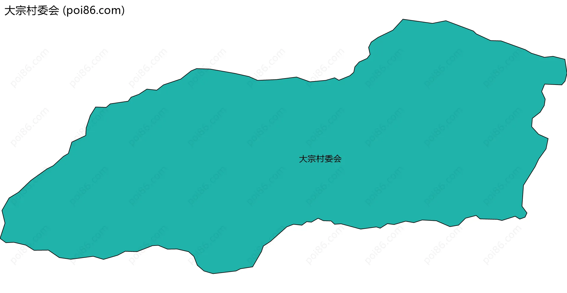 大宗村委会边界地图