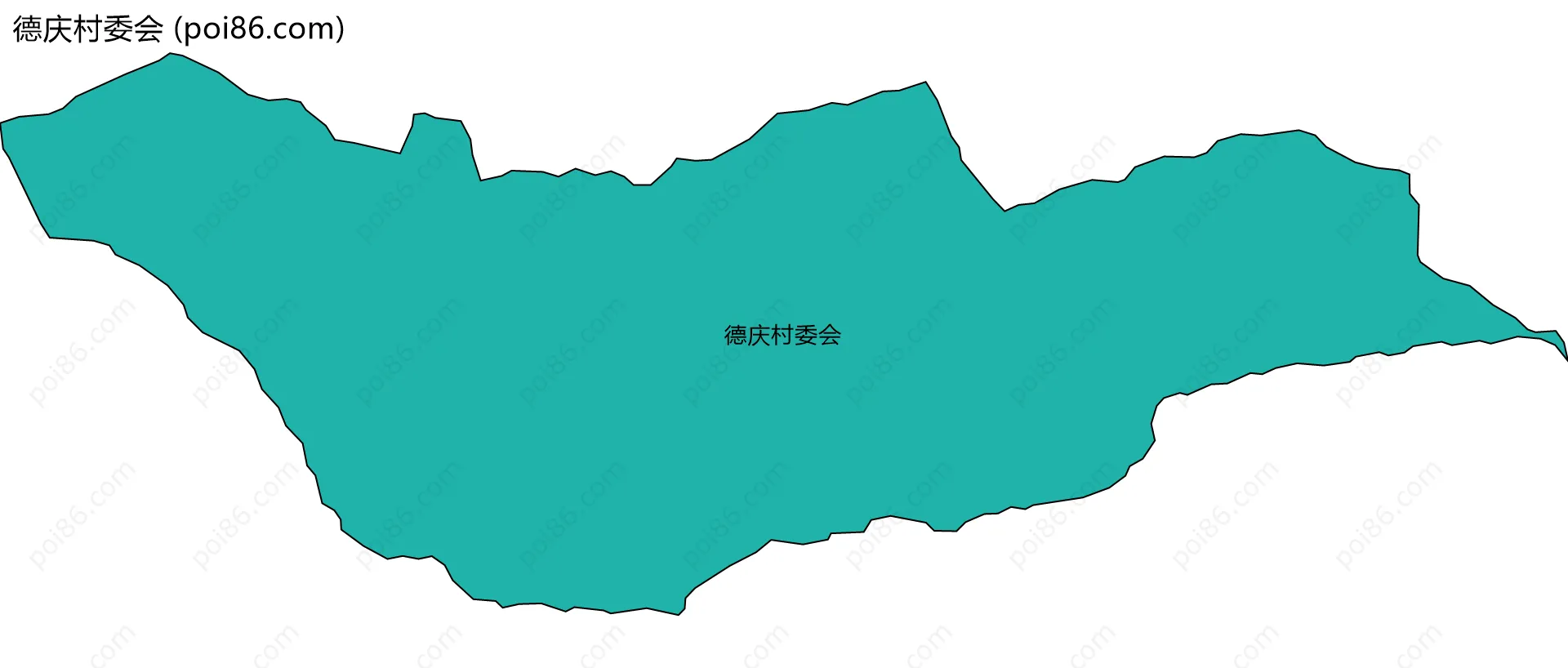 德庆村委会边界地图