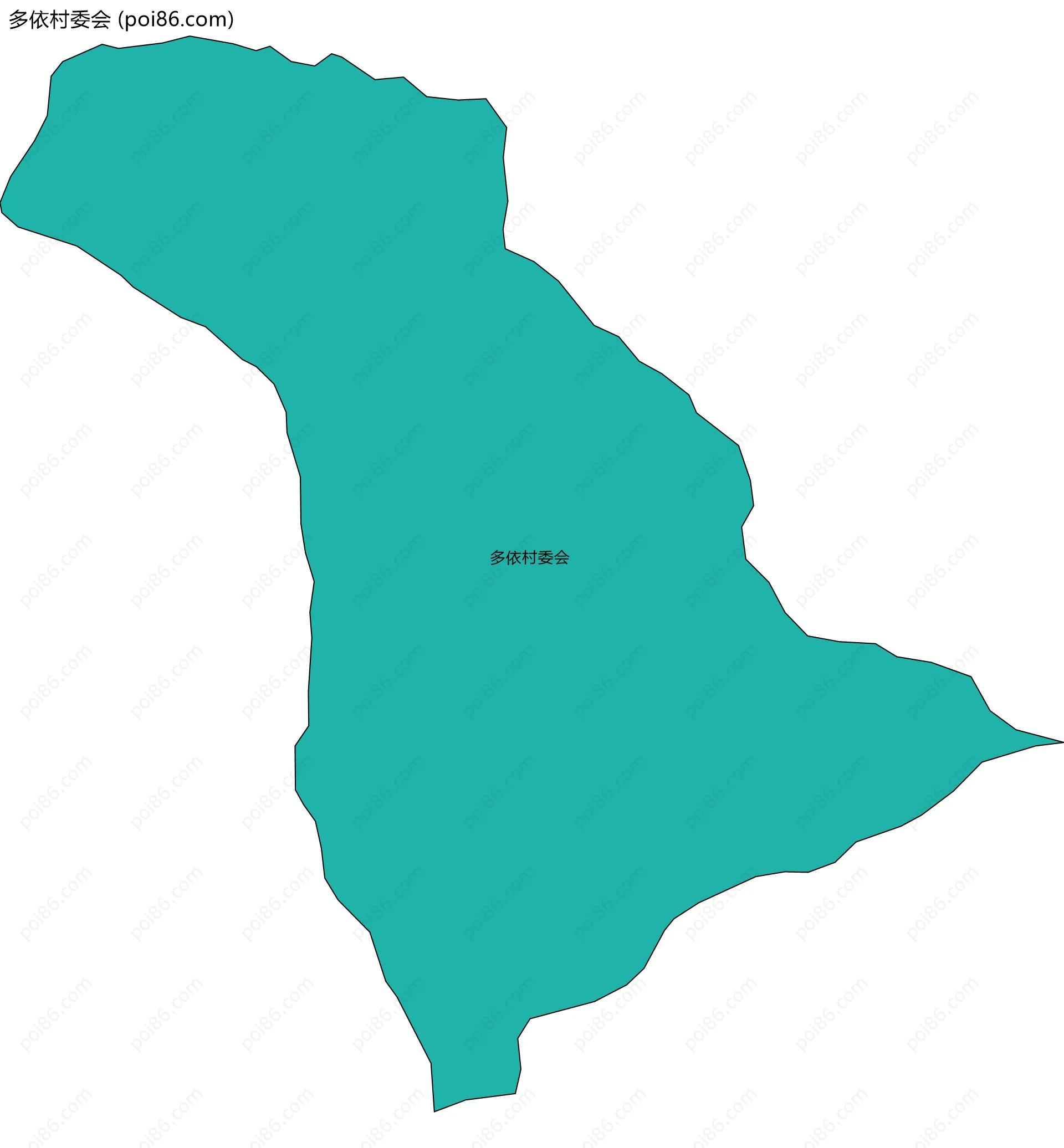 多依村委会边界地图