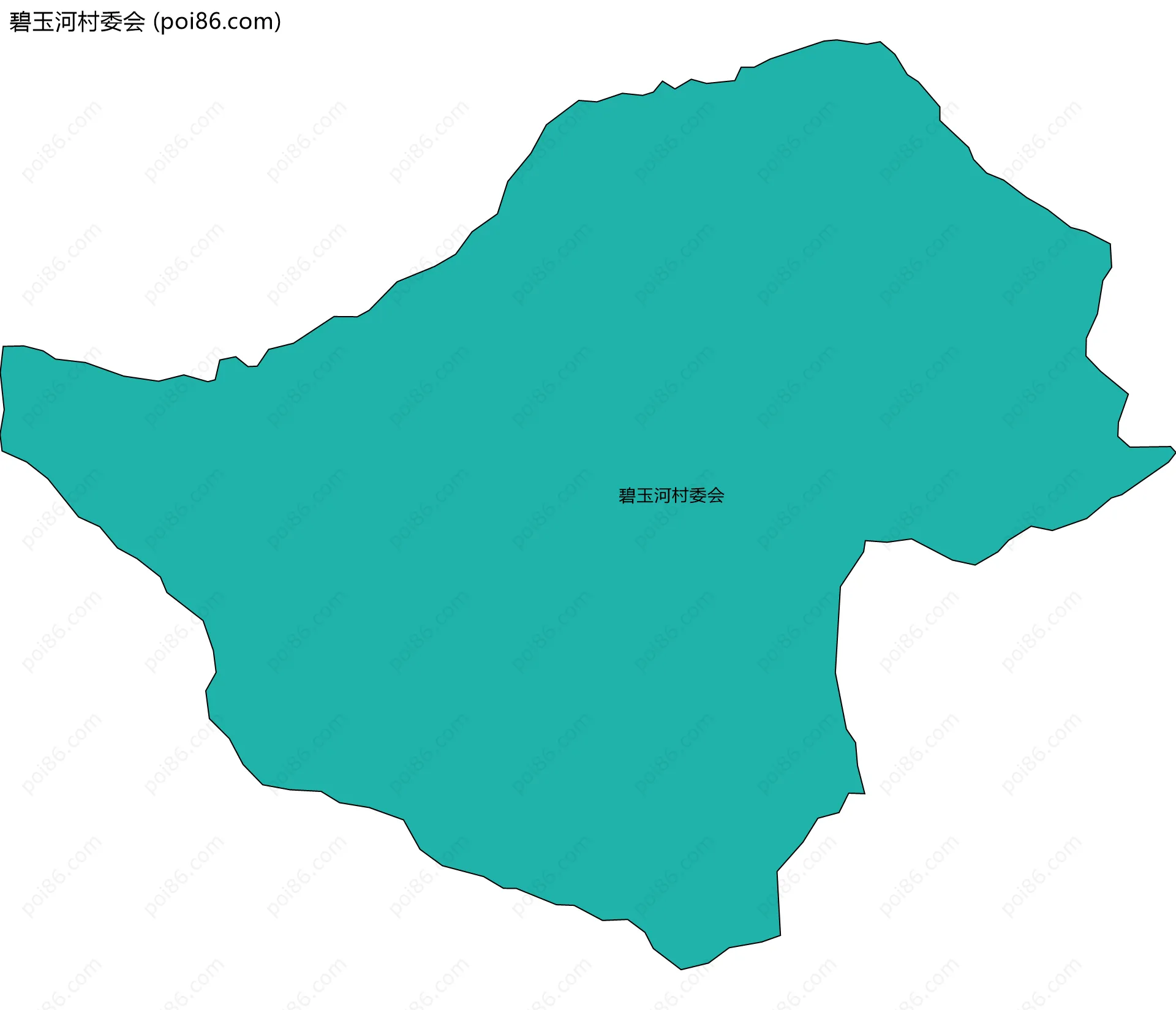 碧玉河村委会边界地图