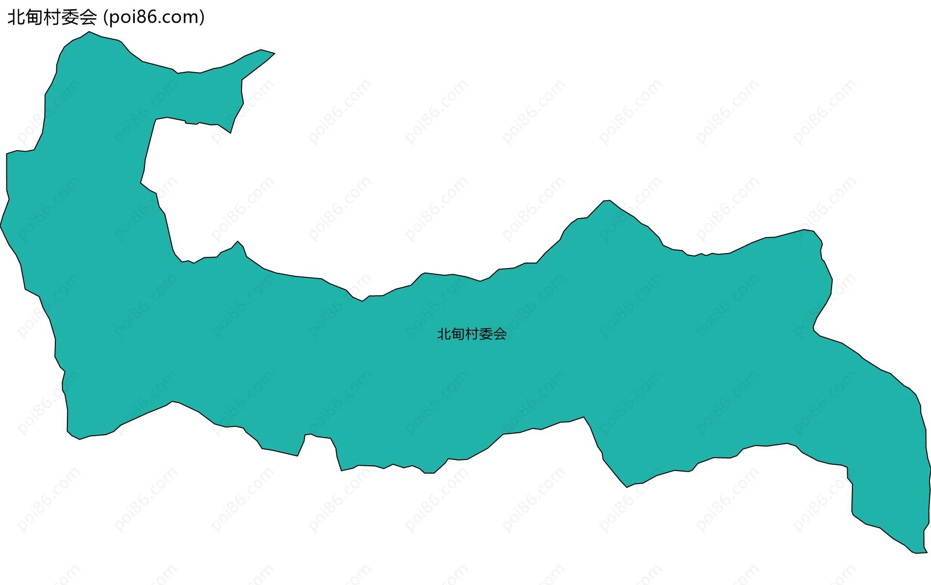北甸村委会边界地图
