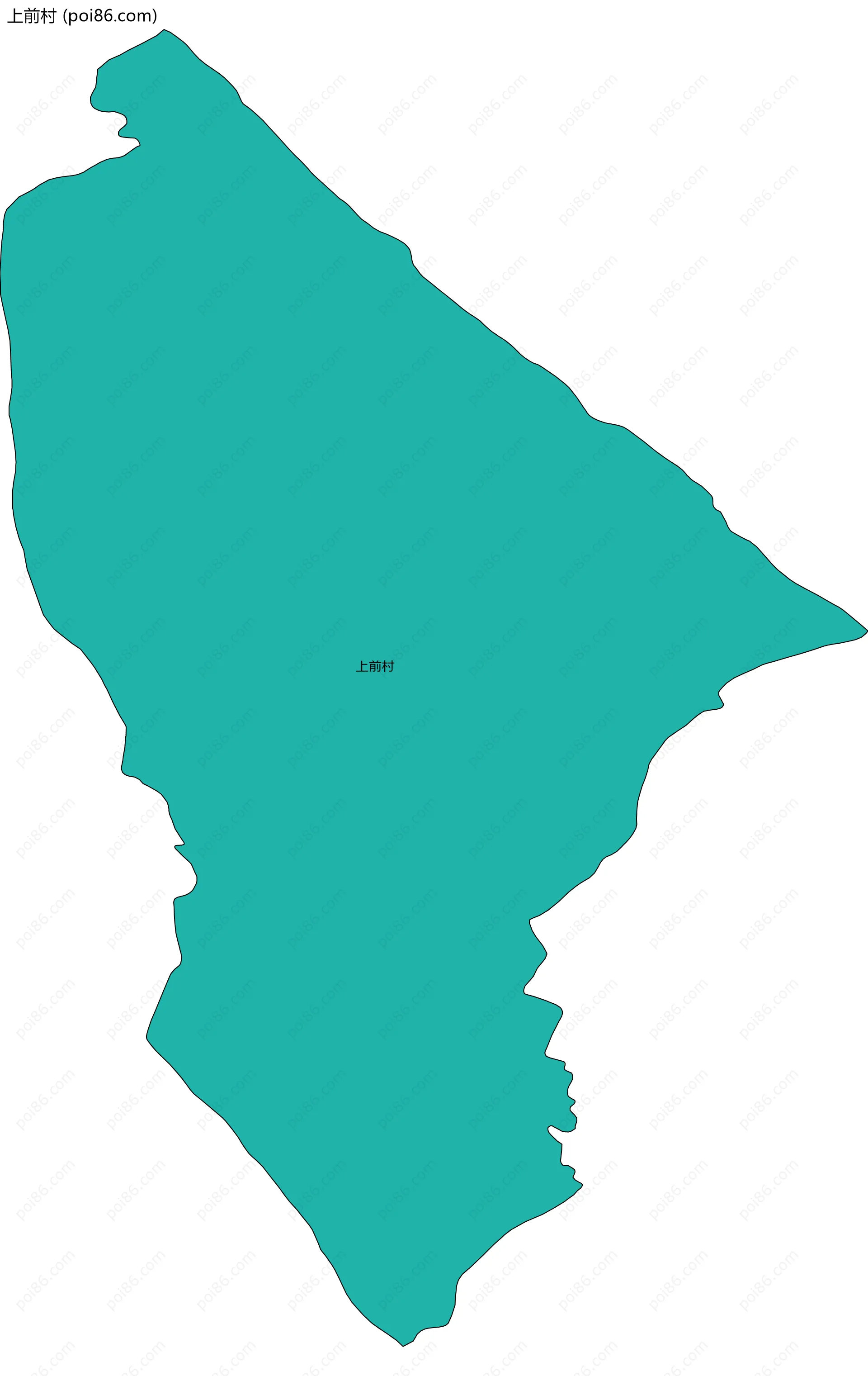 上前村边界地图