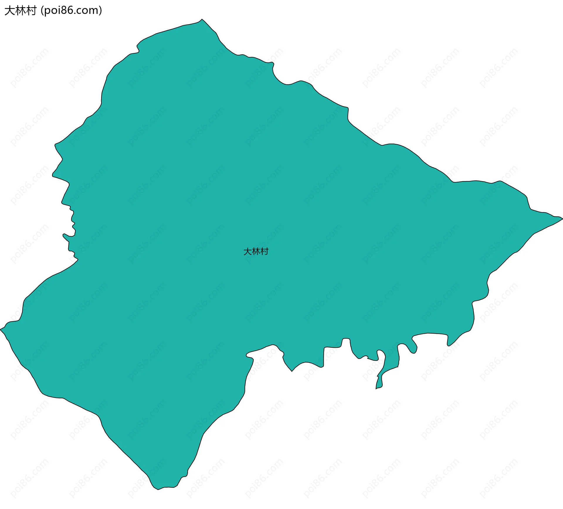 大林村边界地图