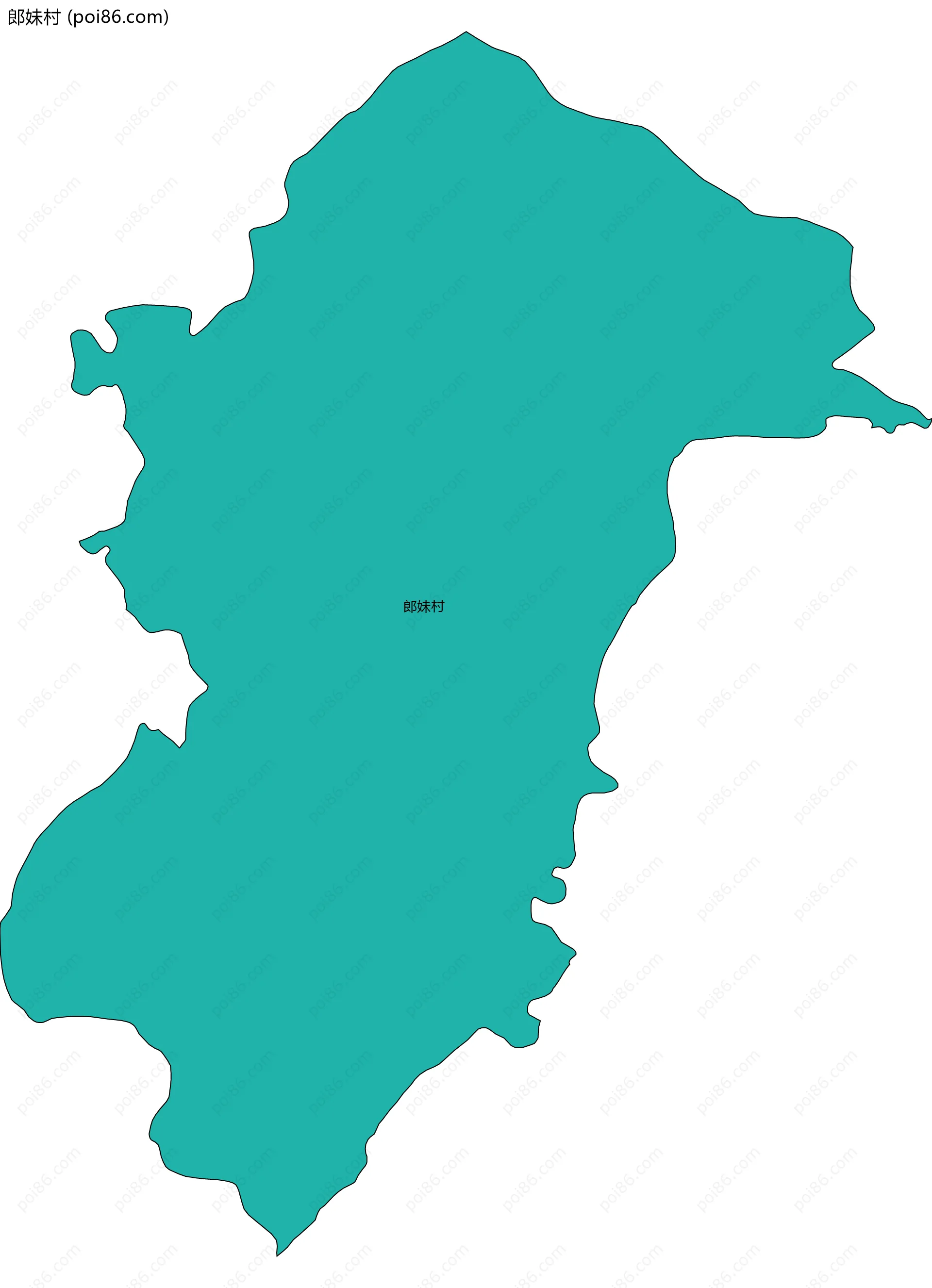 郎妹村边界地图