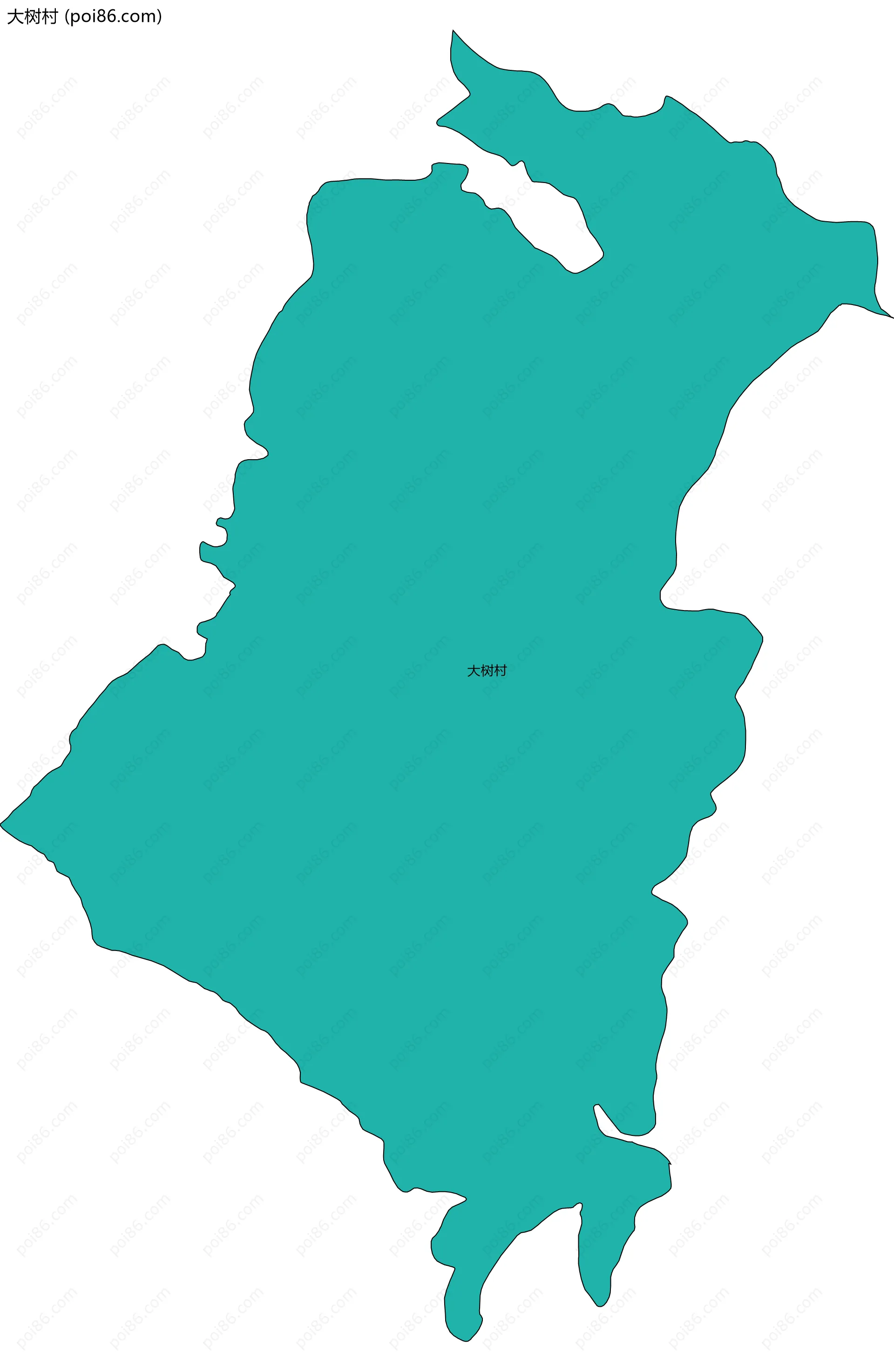 大树村边界地图