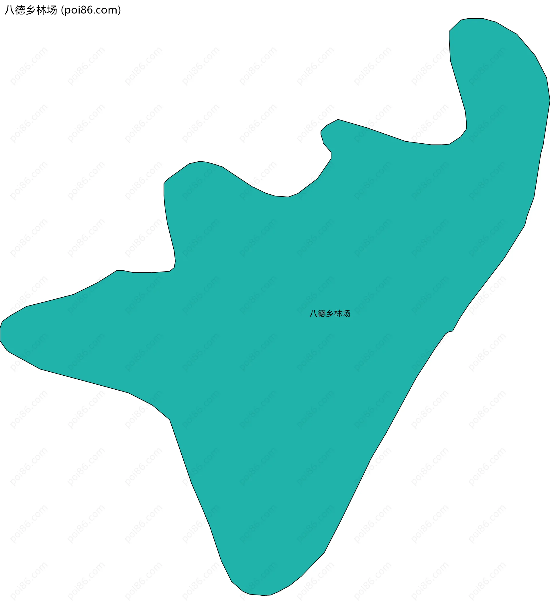 八德乡林场边界地图