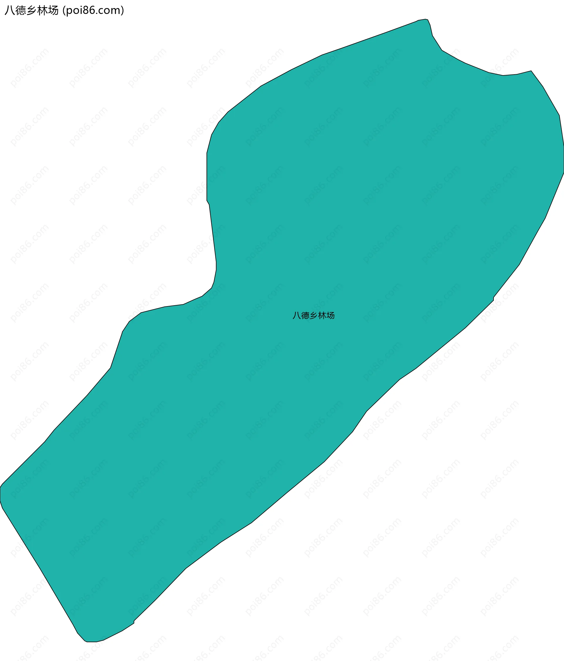 八德乡林场边界地图