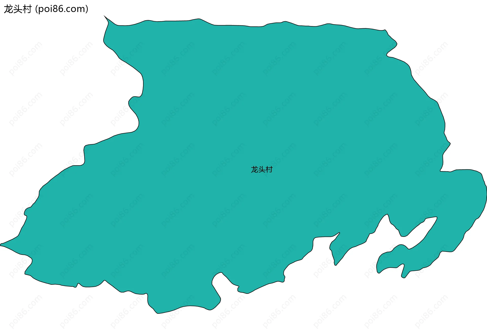 龙头村边界地图