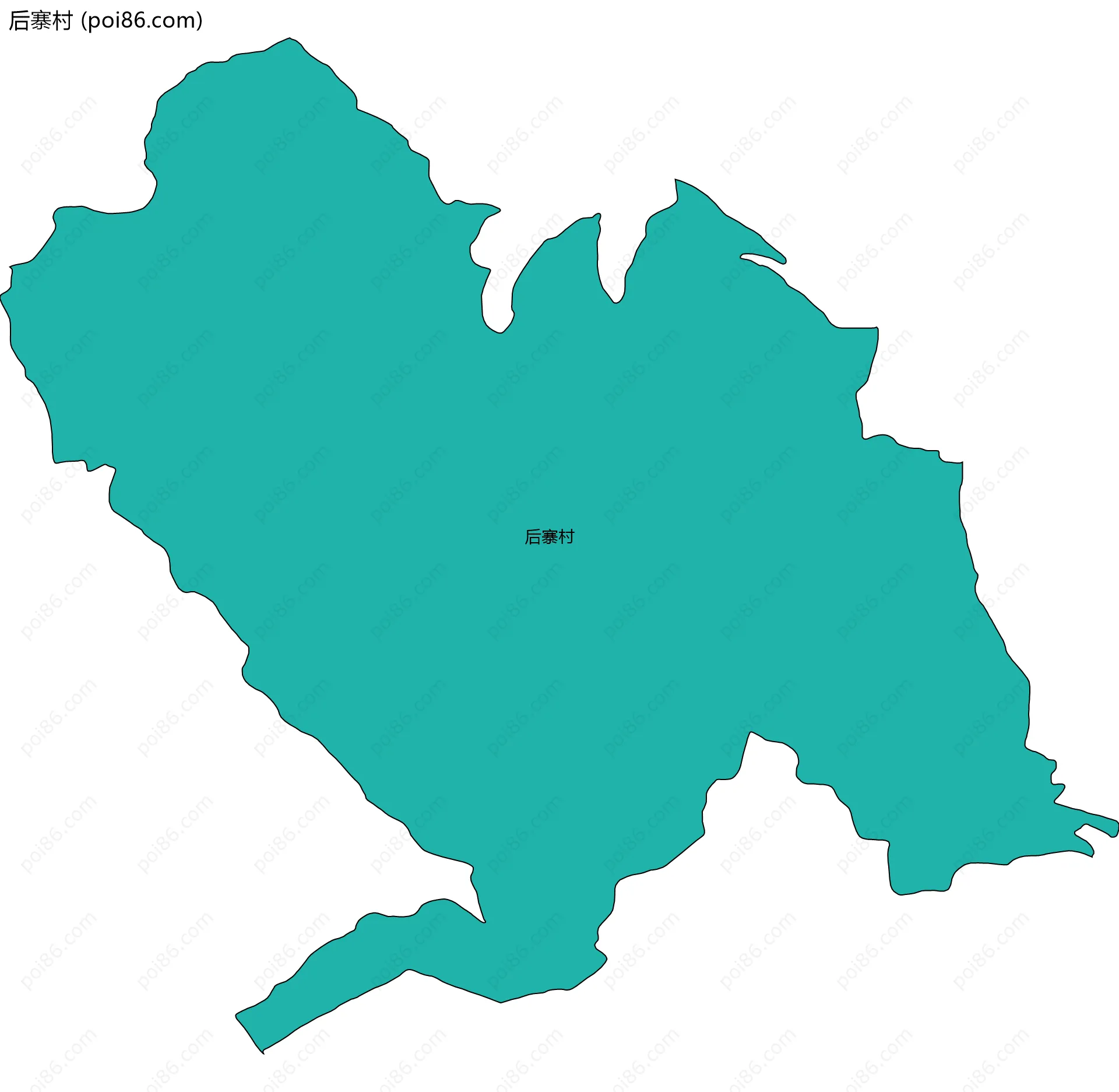 后寨村边界地图