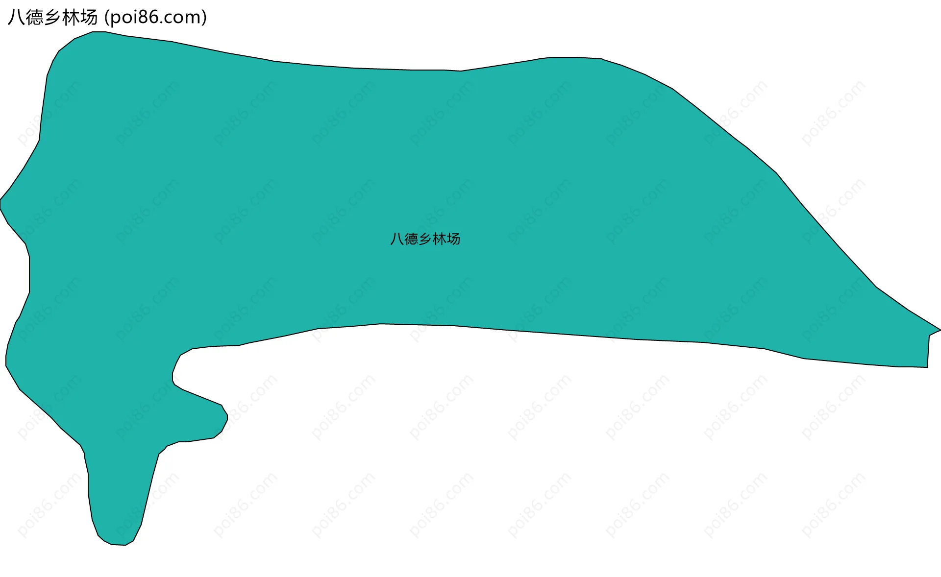 八德乡林场边界地图
