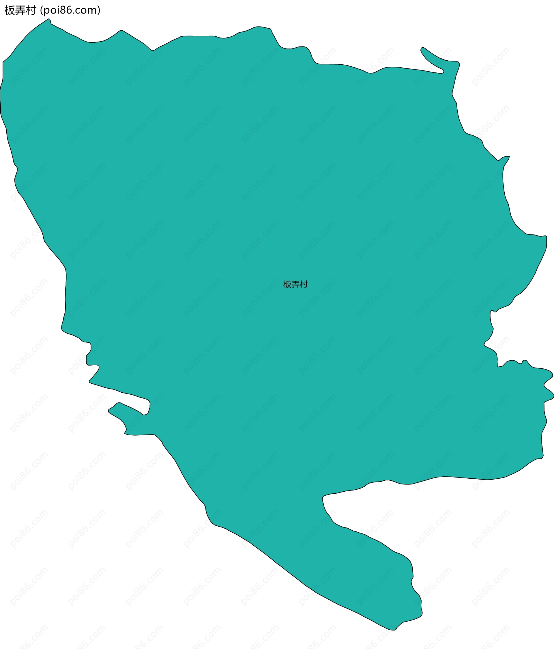 板弄村边界地图