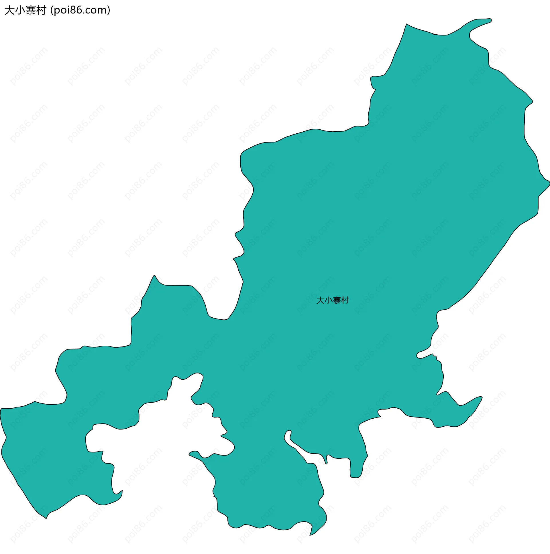 大小寨村边界地图