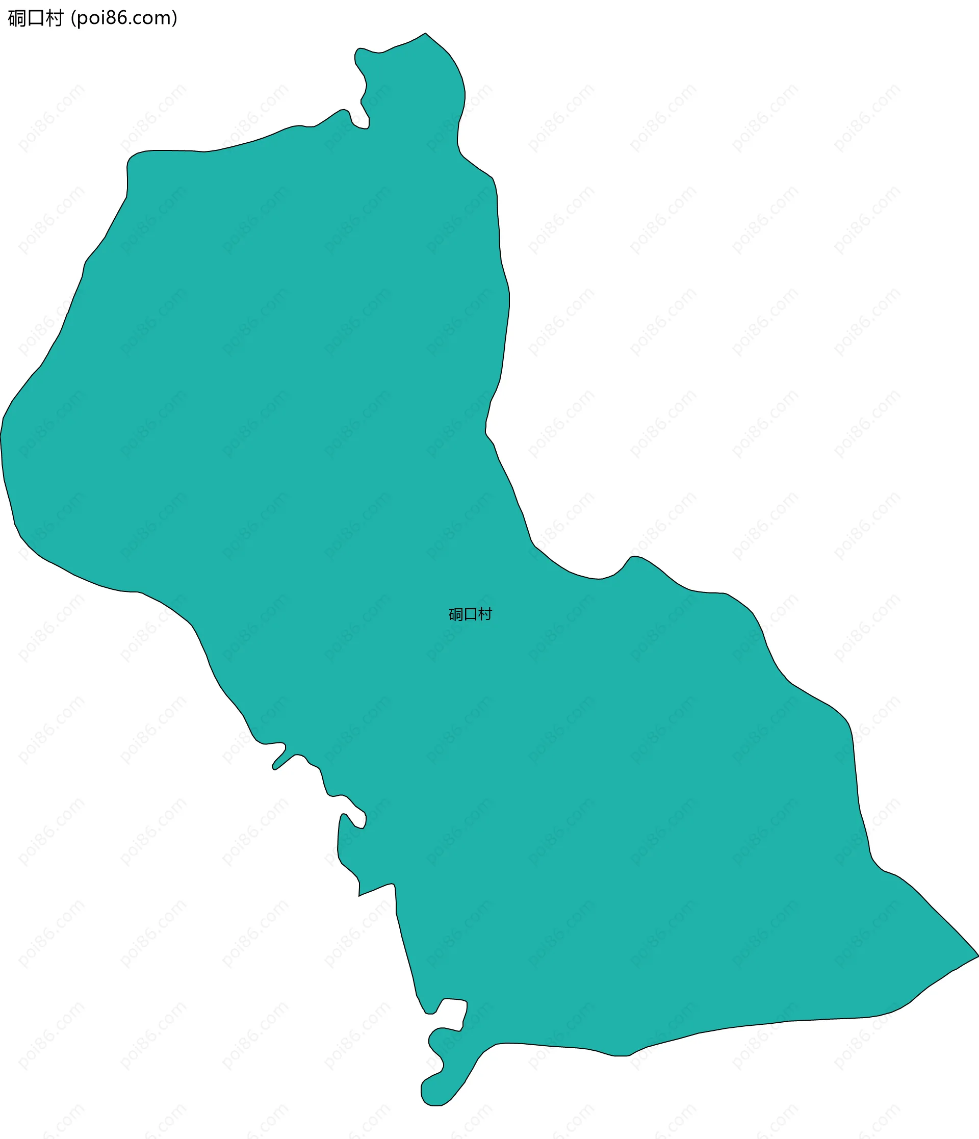 硐口村边界地图