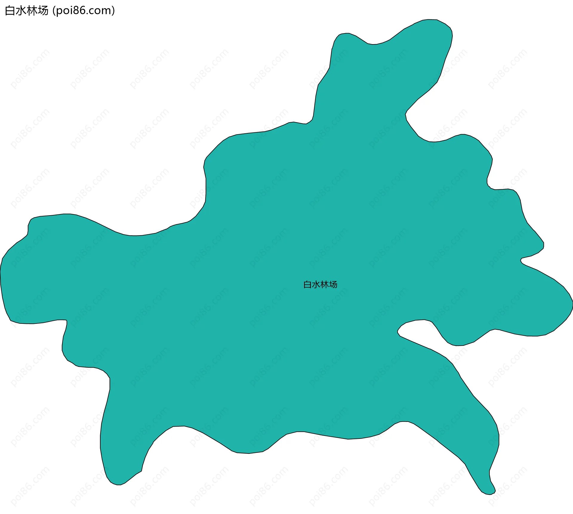 白水林场边界地图