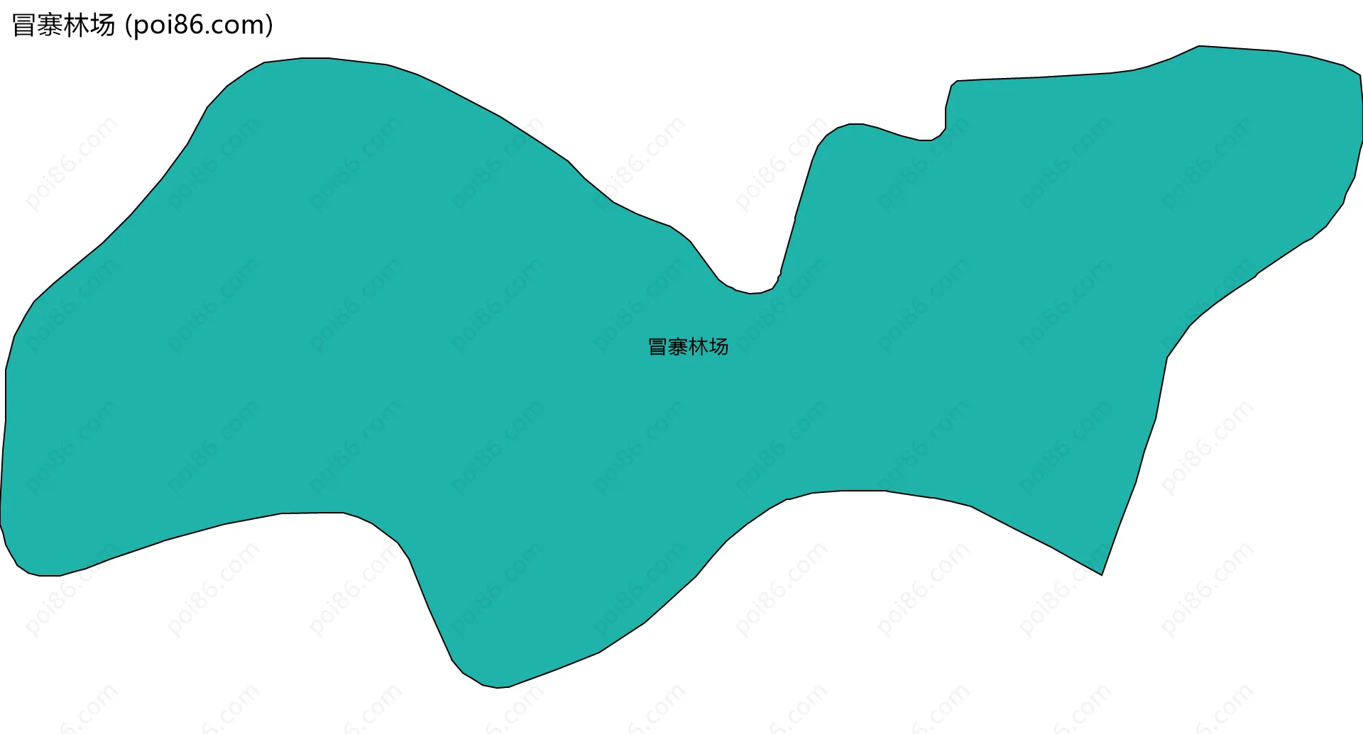 冒寨林场边界地图