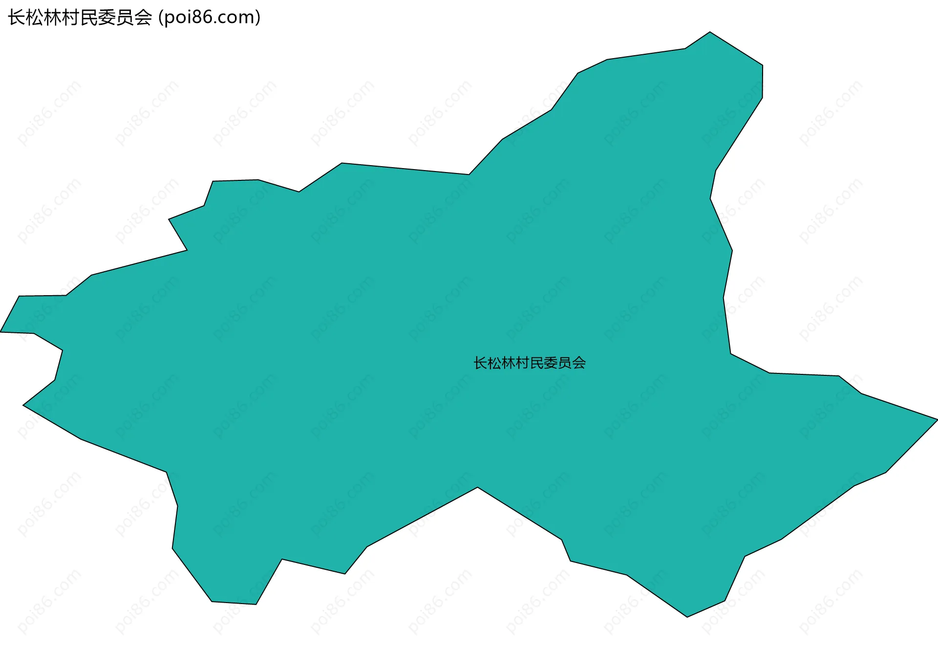 长松林村民委员会边界地图
