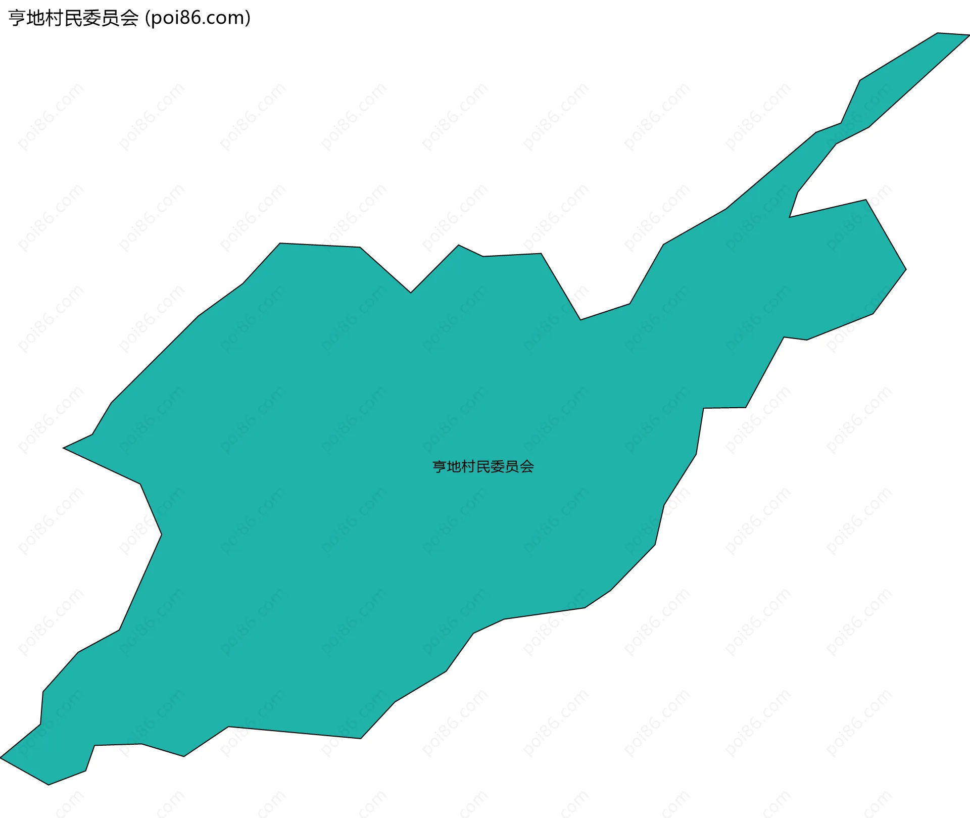 亨地村民委员会边界地图